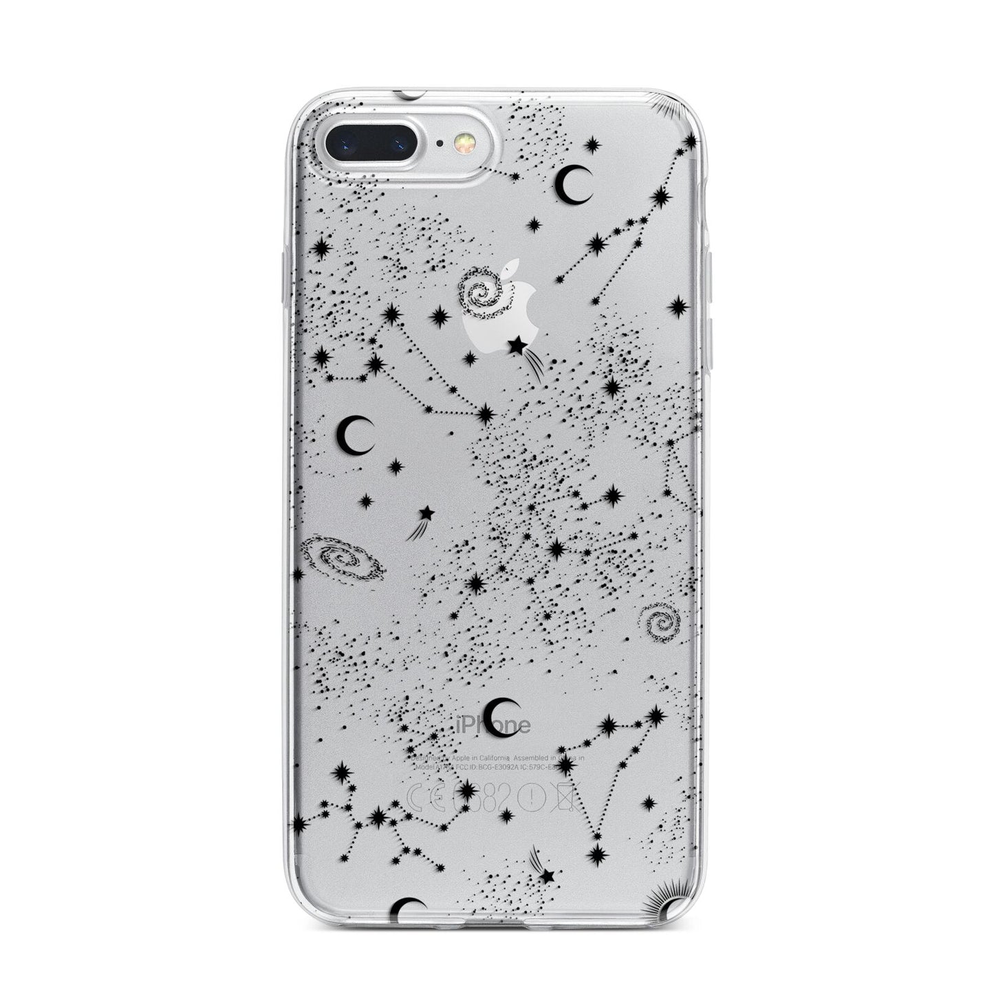 Galaxy Constellation iPhone 7 Plus Bumper Case on Silver iPhone