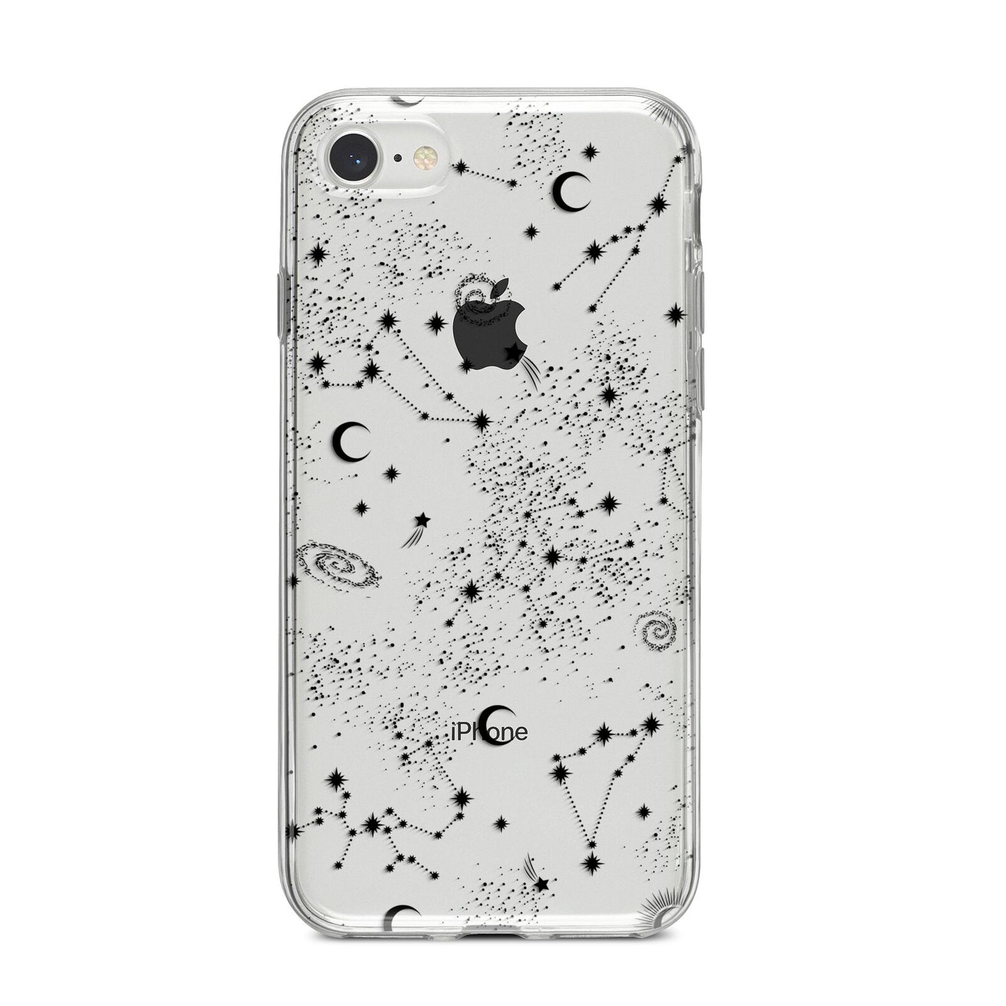 Galaxy Constellation iPhone 8 Bumper Case on Silver iPhone