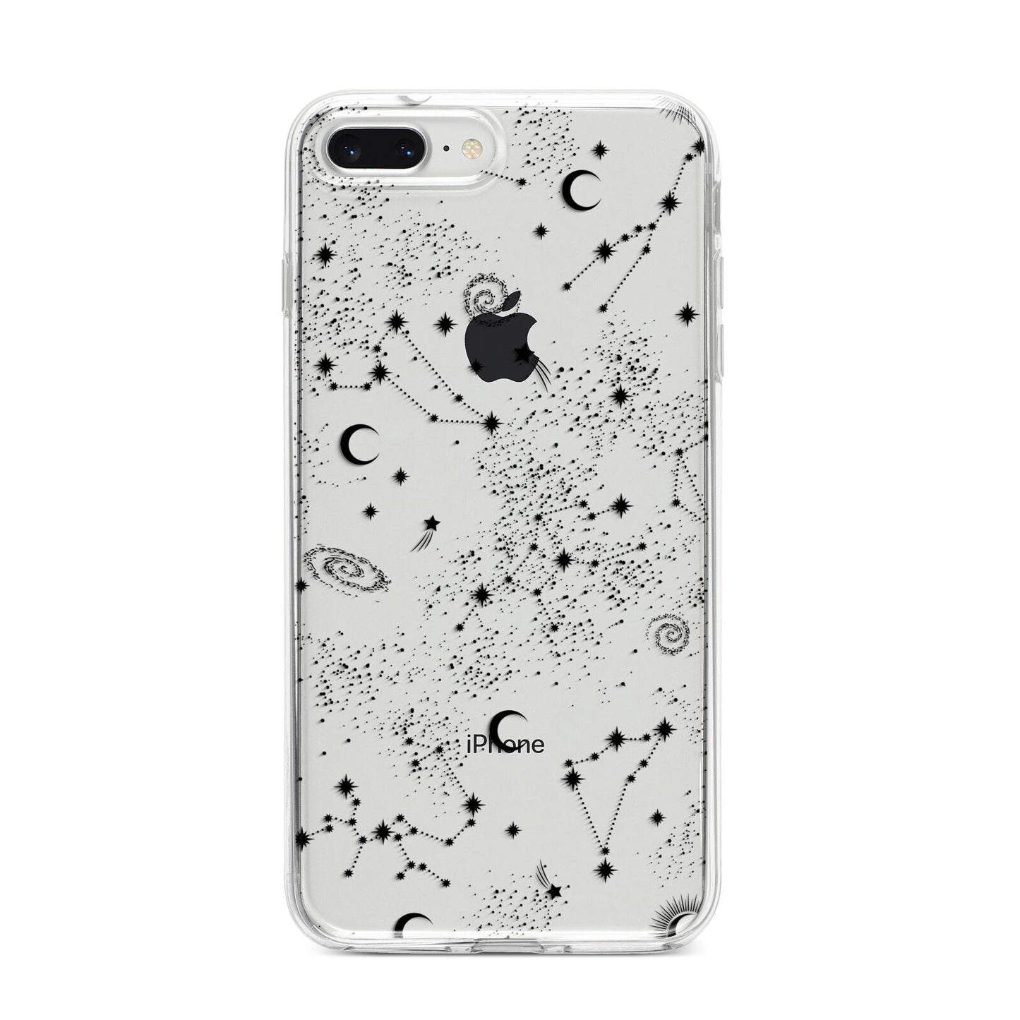 Galaxy Constellation iPhone 8 Plus Bumper Case on Silver iPhone