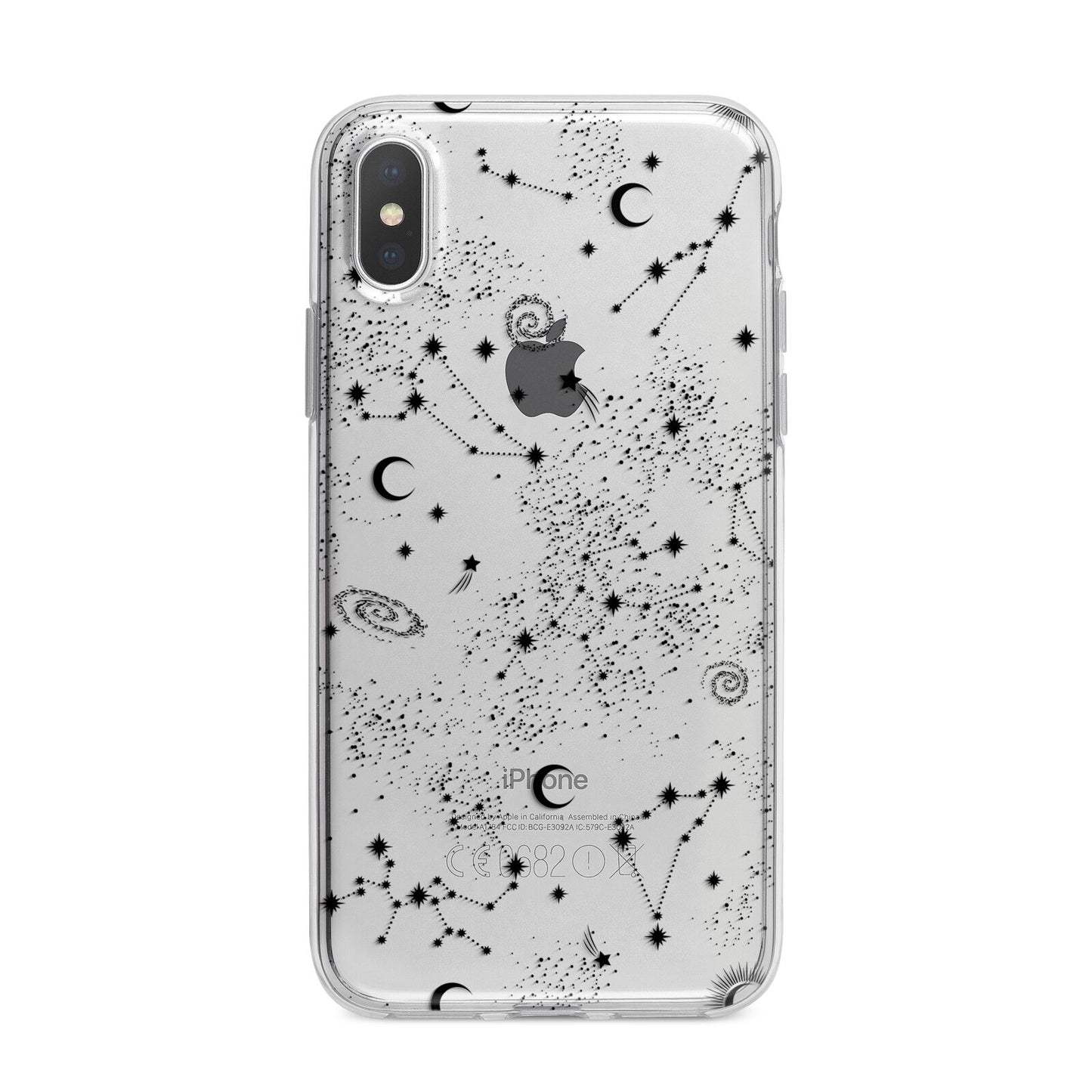 Galaxy Constellation iPhone X Bumper Case on Silver iPhone Alternative Image 1