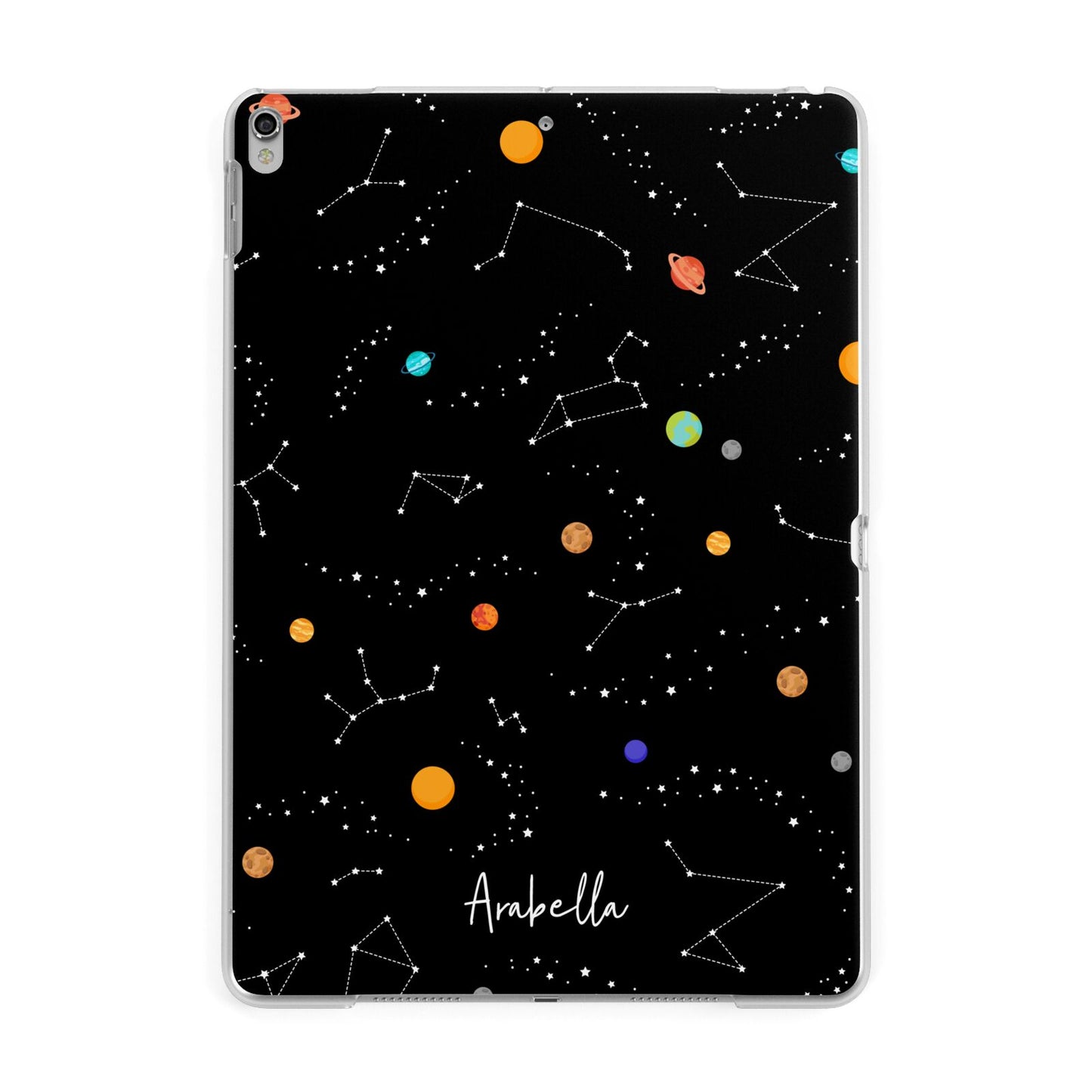 Galaxy Scene with Name Apple iPad Silver Case