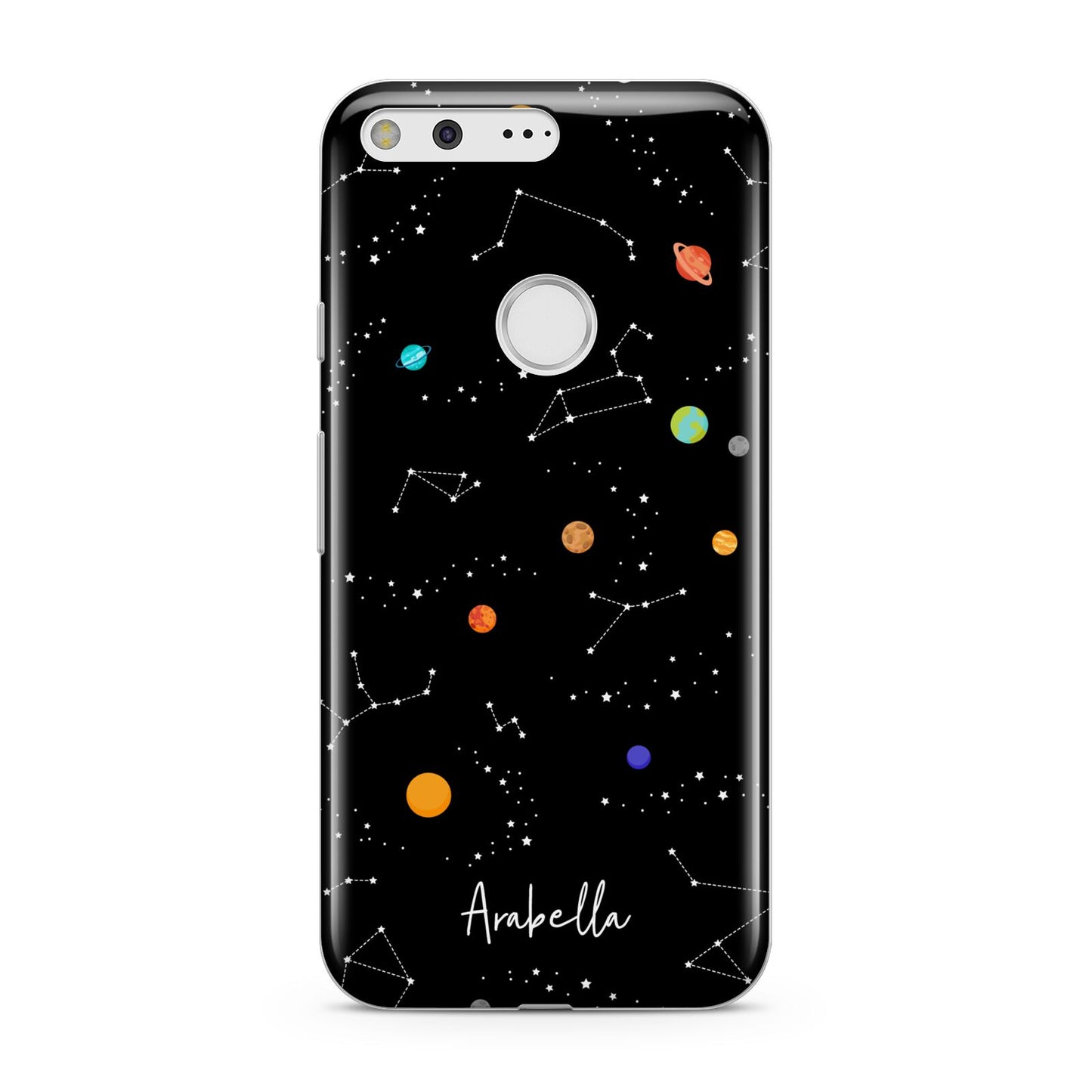 Galaxy Scene with Name Google Pixel Case