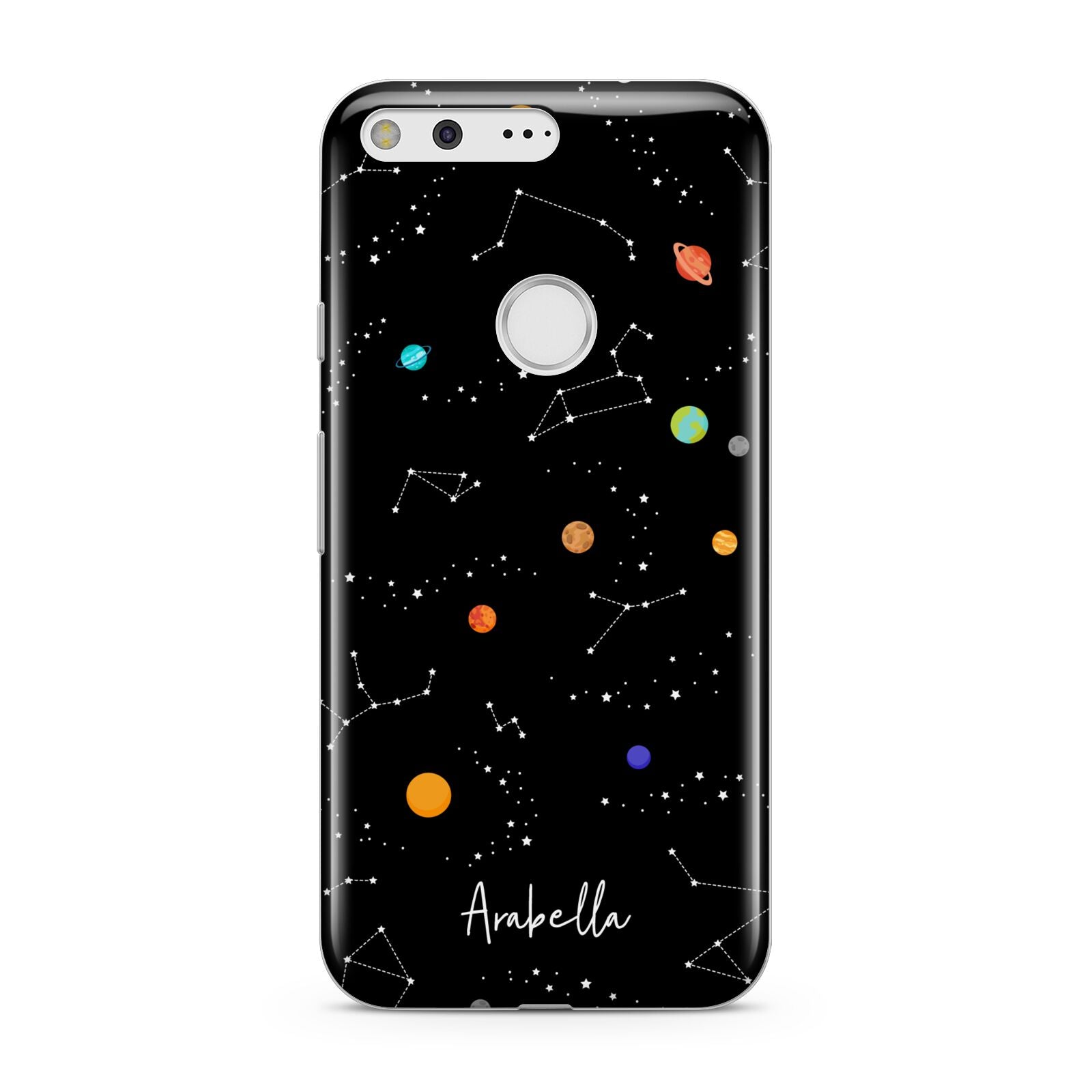 Galaxy Scene with Name Google Pixel Case