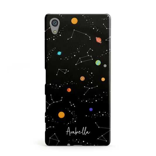 Galaxy Scene with Name Sony Xperia Case