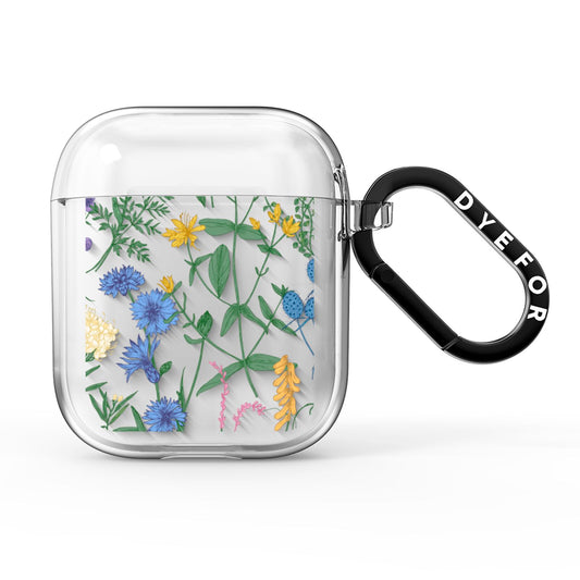 Garden Florals AirPods Clear Case