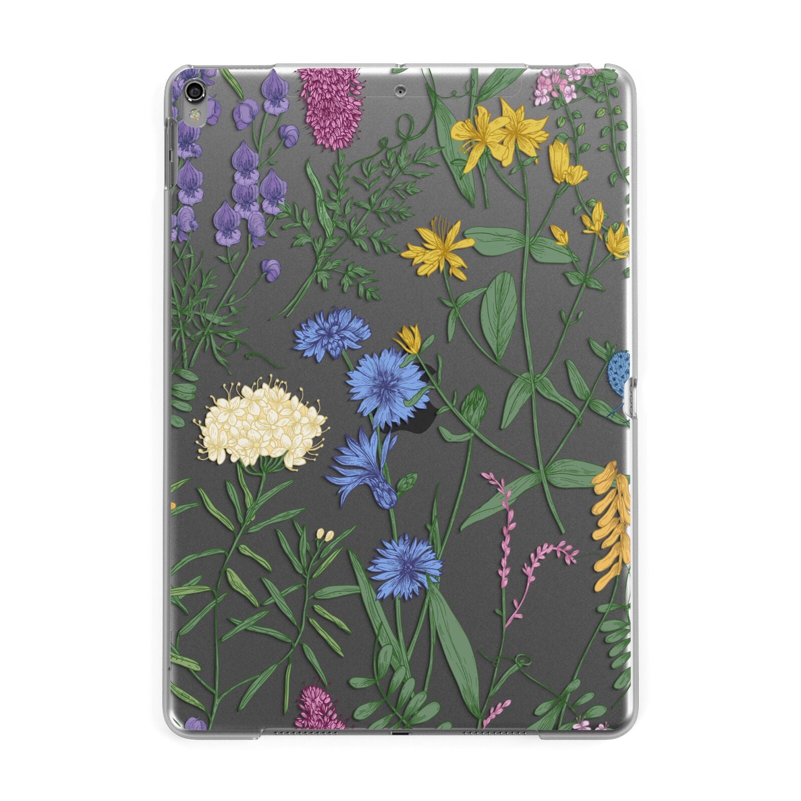 Garden Florals Apple iPad Grey Case