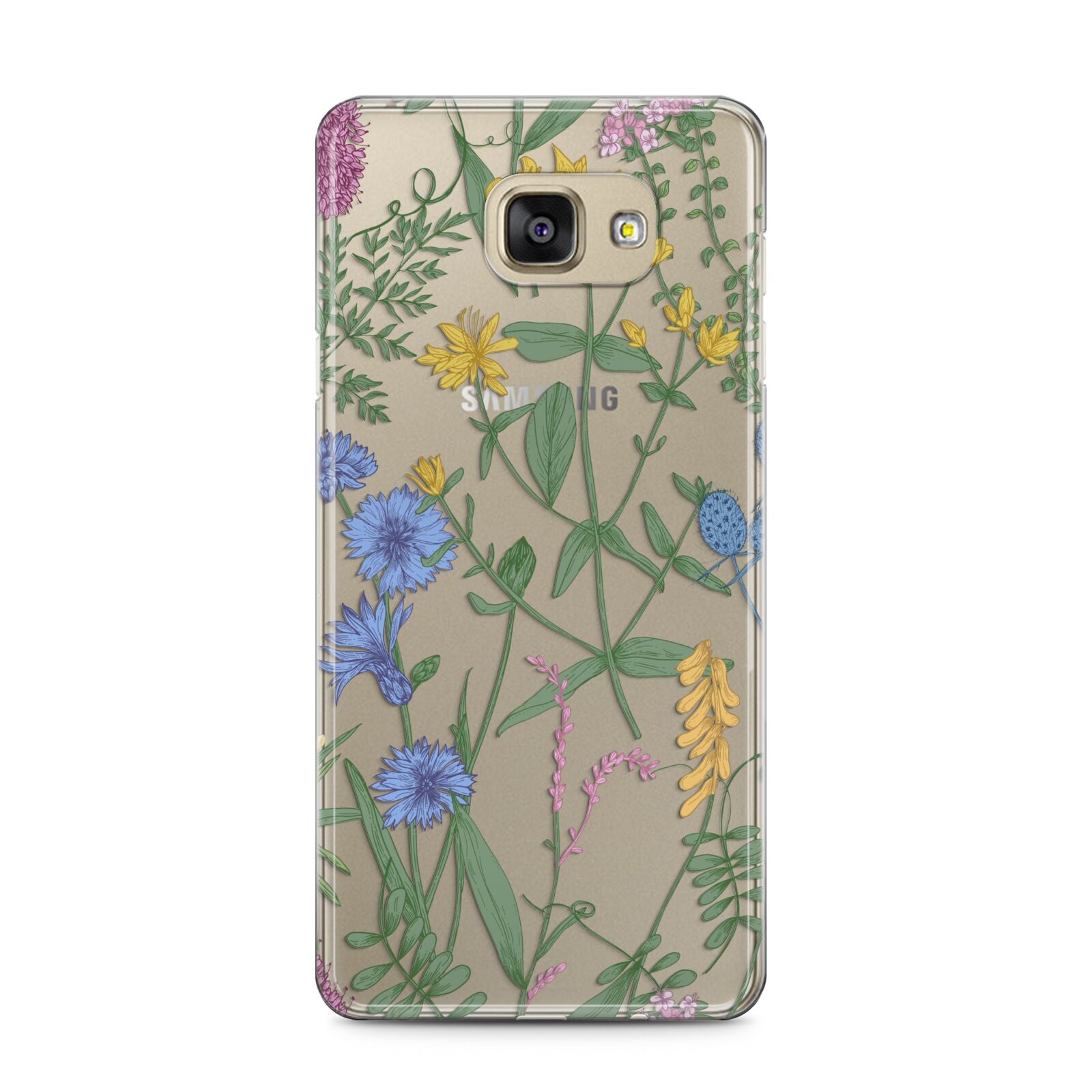 Garden Florals Samsung Galaxy A5 2016 Case on gold phone