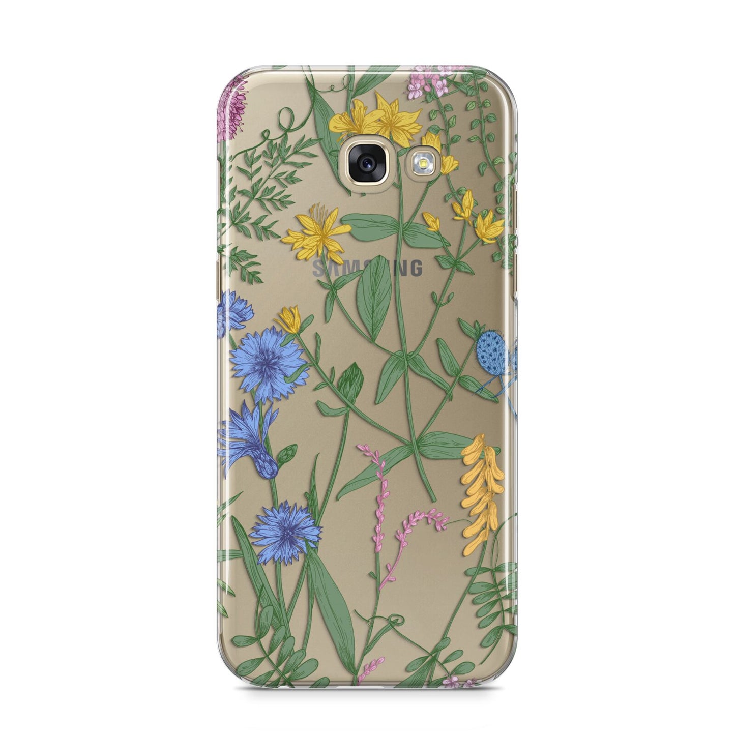 Garden Florals Samsung Galaxy A5 2017 Case on gold phone