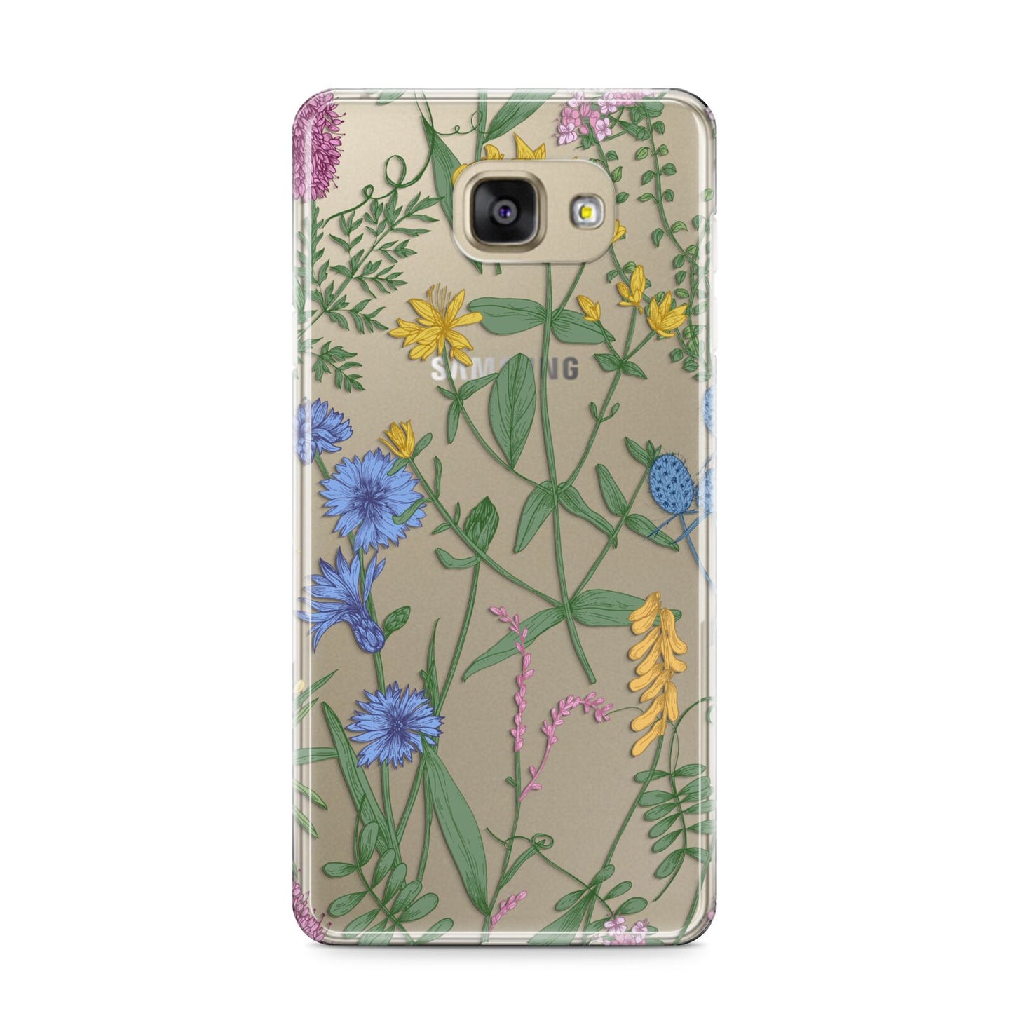 Garden Florals Samsung Galaxy A9 2016 Case on gold phone