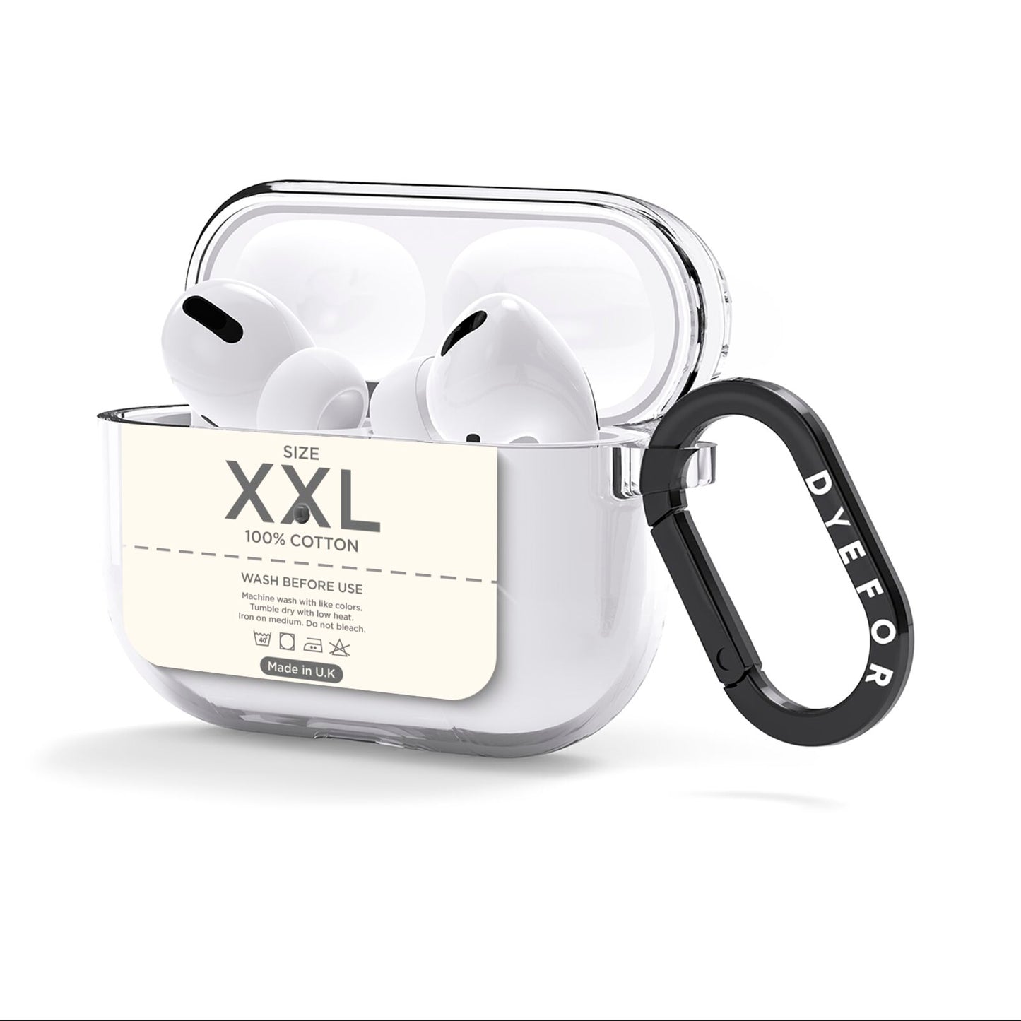 Garment Label AirPods Clear Case 3rd Gen Side Image