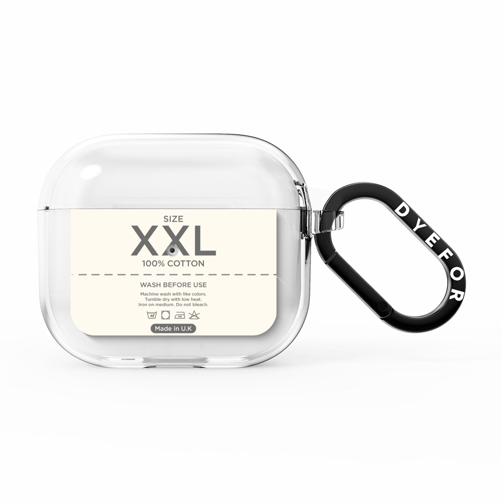 Garment Label AirPods Clear Case 3rd Gen