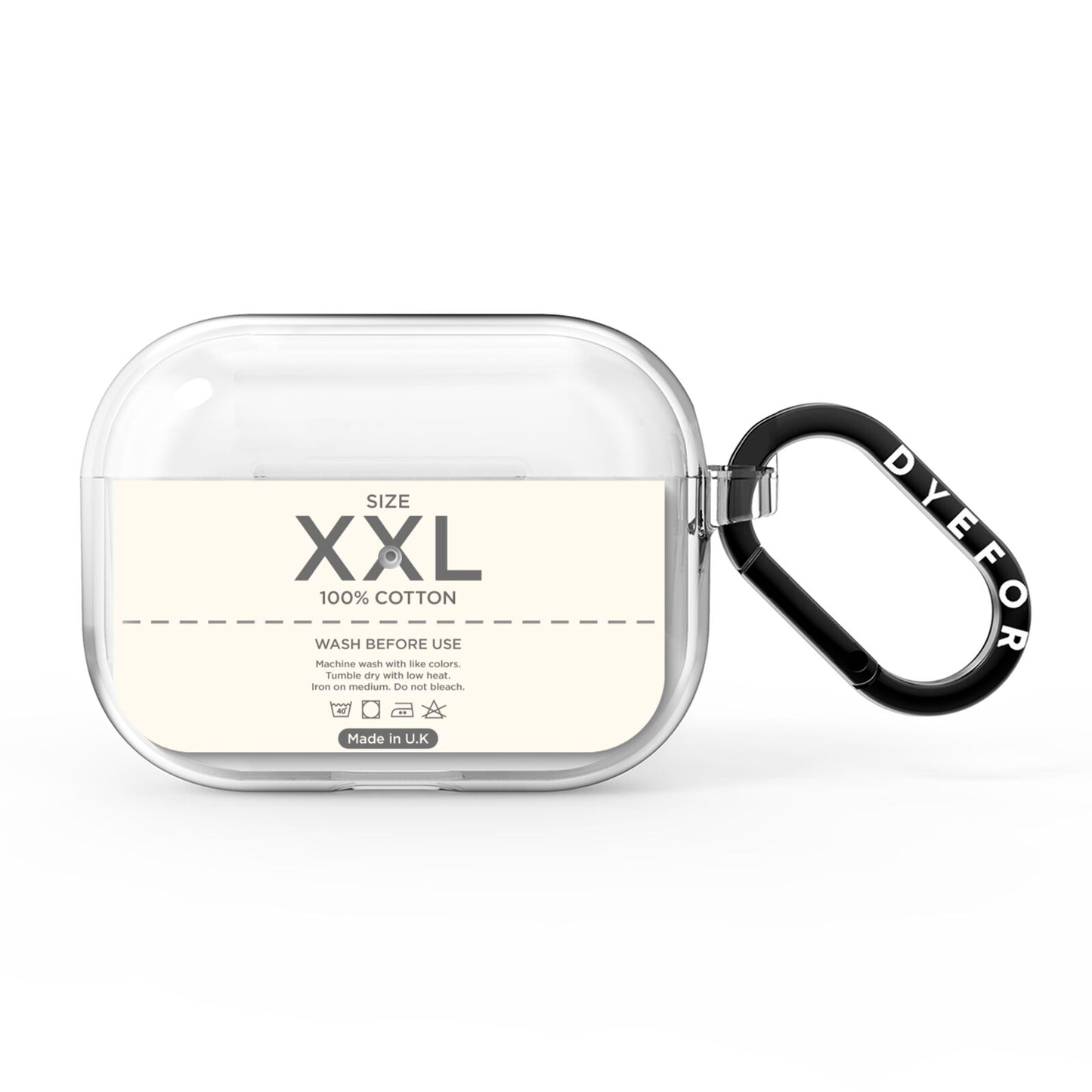 Garment Label AirPods Pro Clear Case