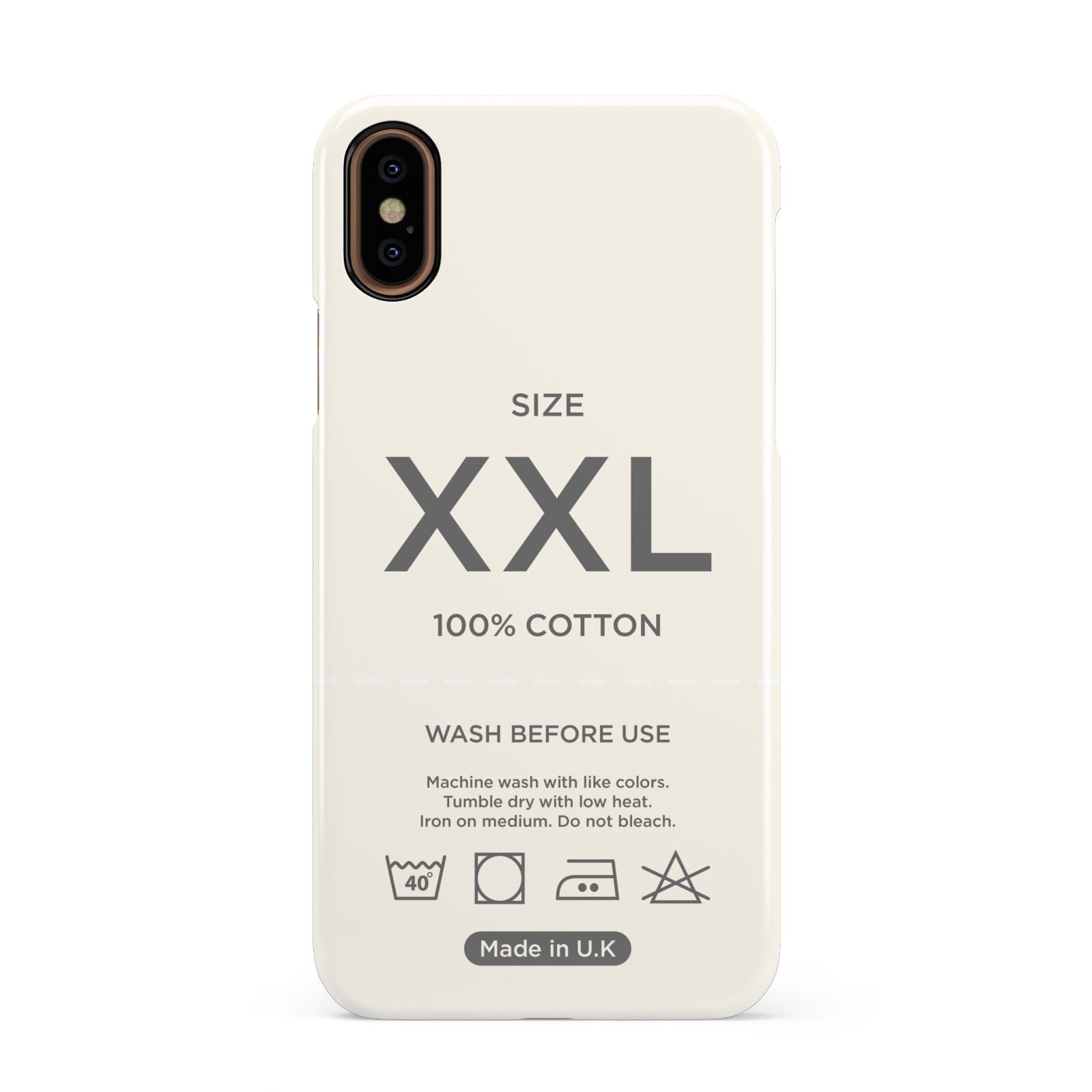 Garment Label Apple iPhone XS 3D Snap Case