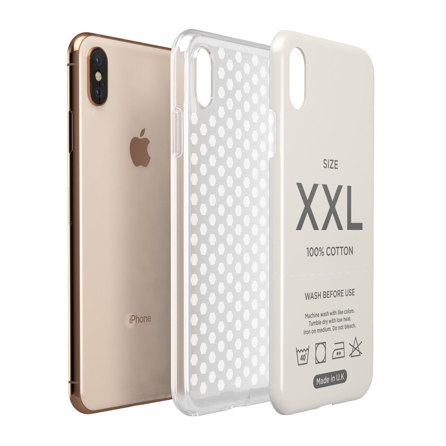 Garment Label Apple iPhone Xs Max 3D Tough Case Expanded View