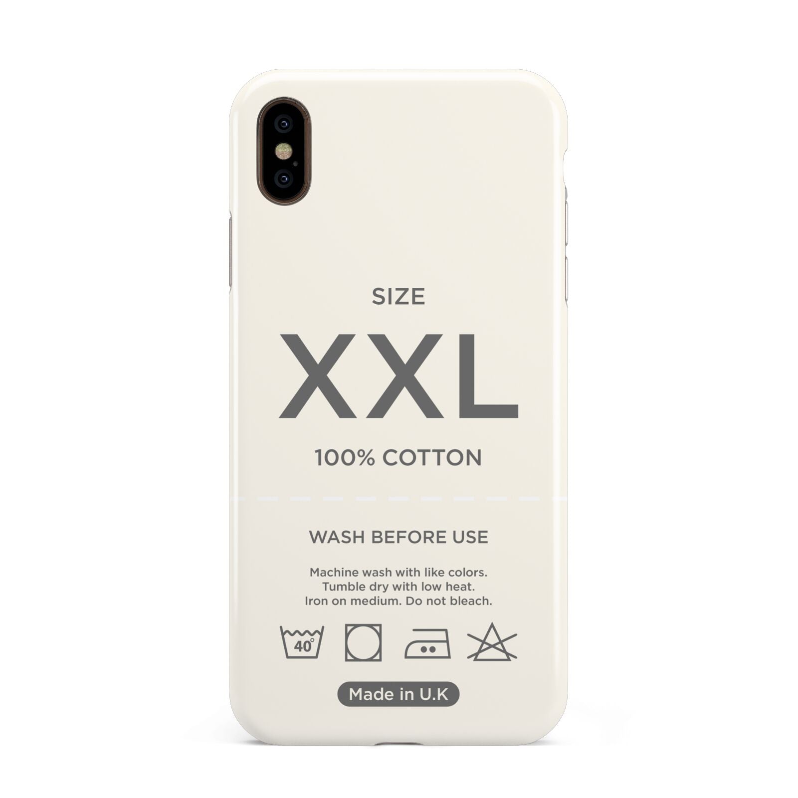 Garment Label Apple iPhone Xs Max 3D Tough Case