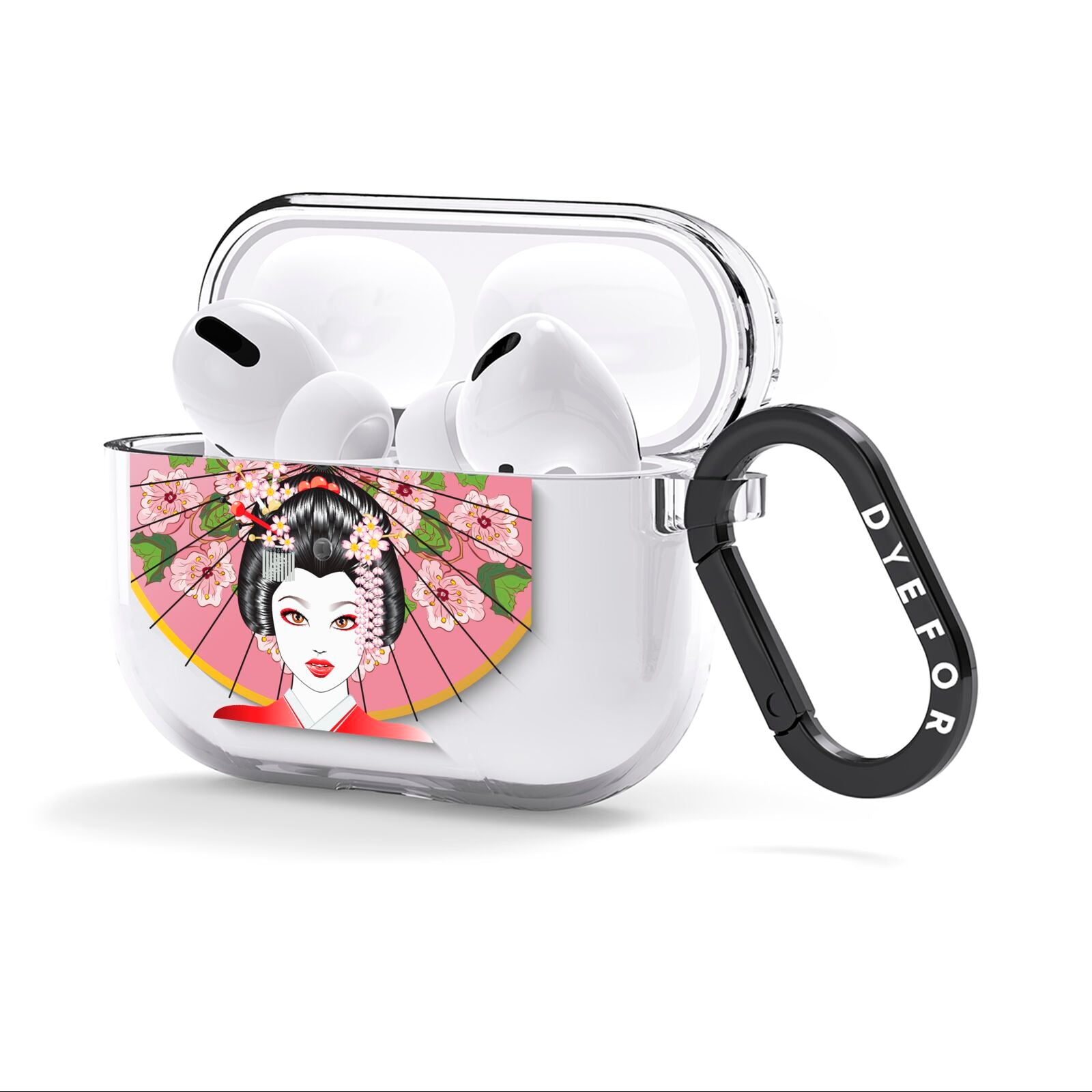 Geisha Girl AirPods Clear Case 3rd Gen Side Image