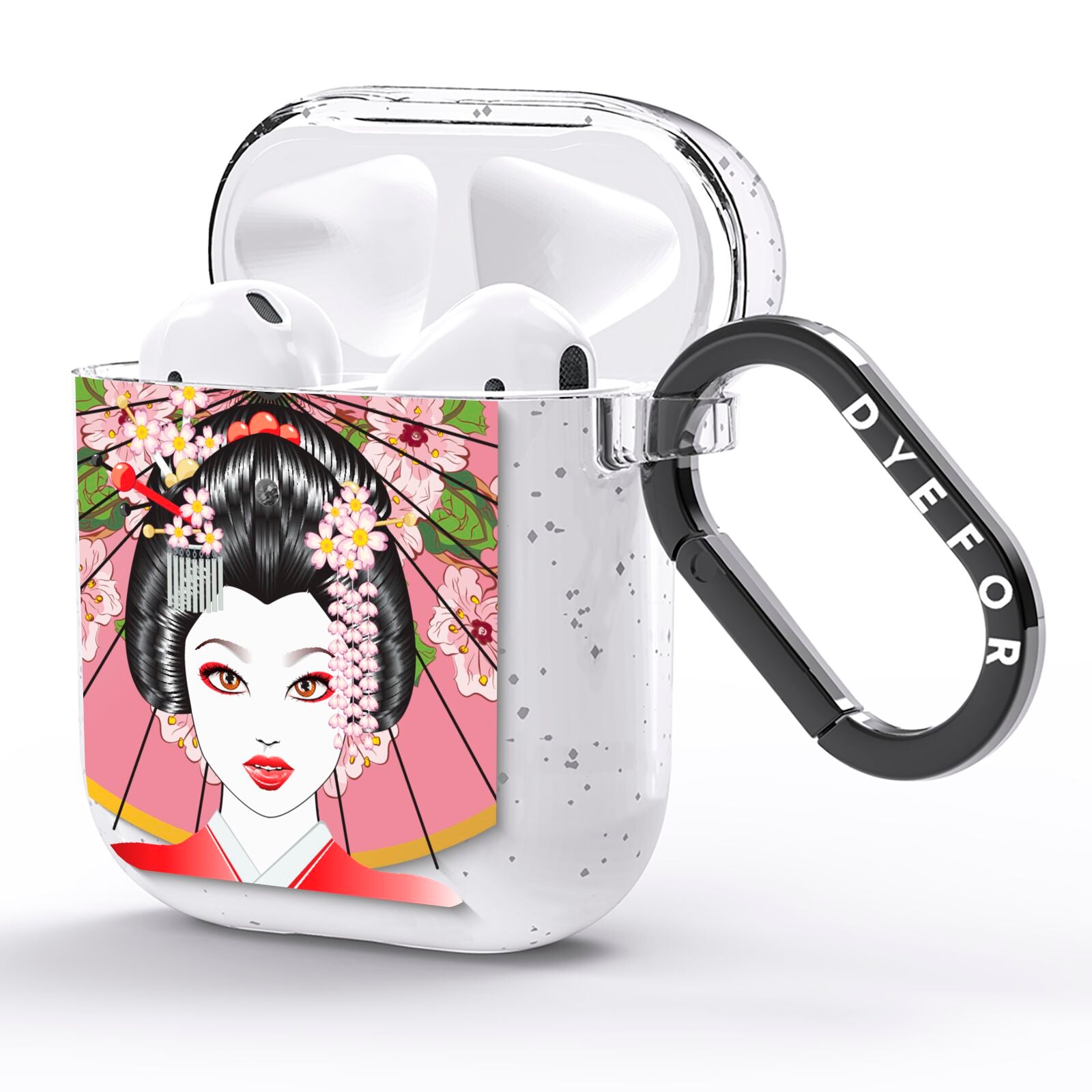 Geisha Girl AirPods Glitter Case Side Image