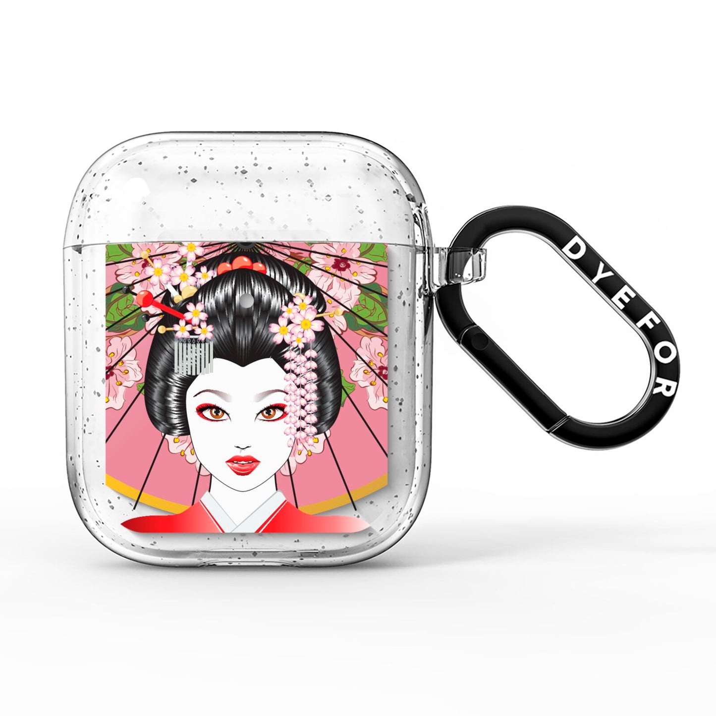 Geisha Girl AirPods Glitter Case