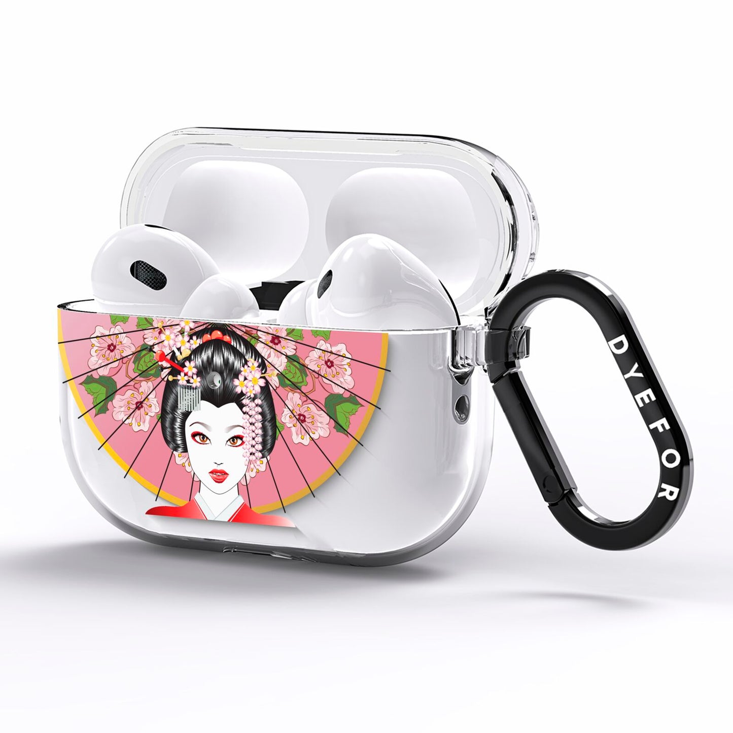 Geisha Girl AirPods Pro Clear Case Side Image