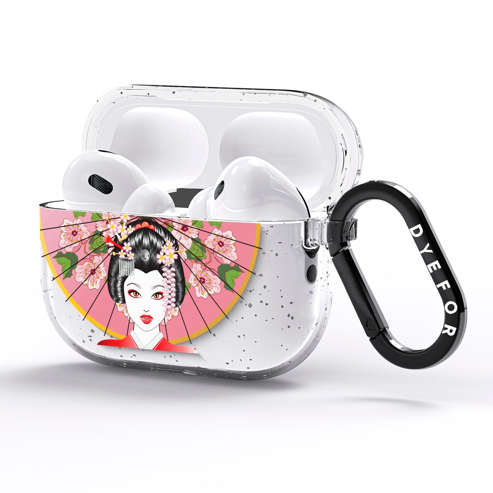 Geisha Girl AirPods Pro Glitter Case Side Image