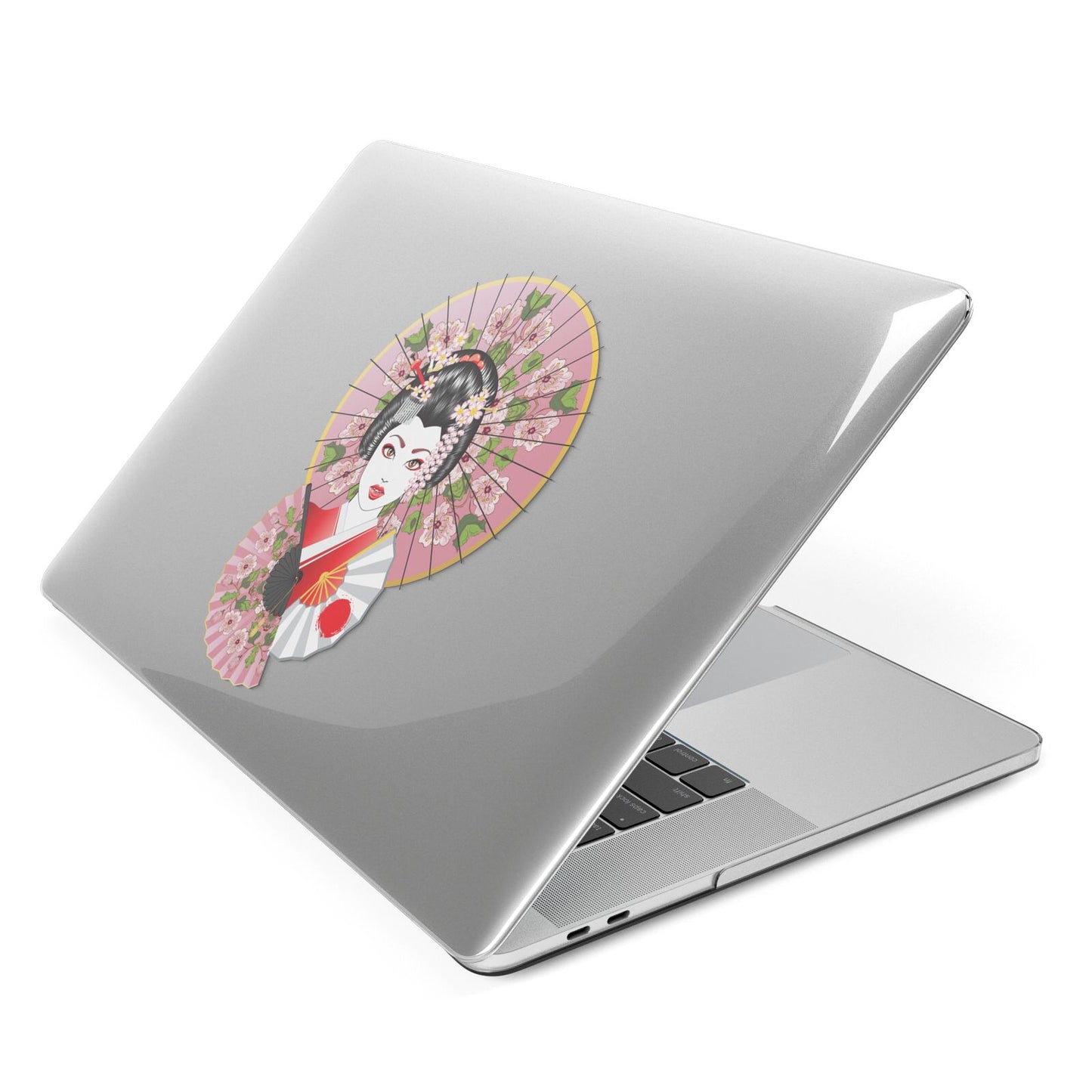 Geisha Girl Apple MacBook Case Side View