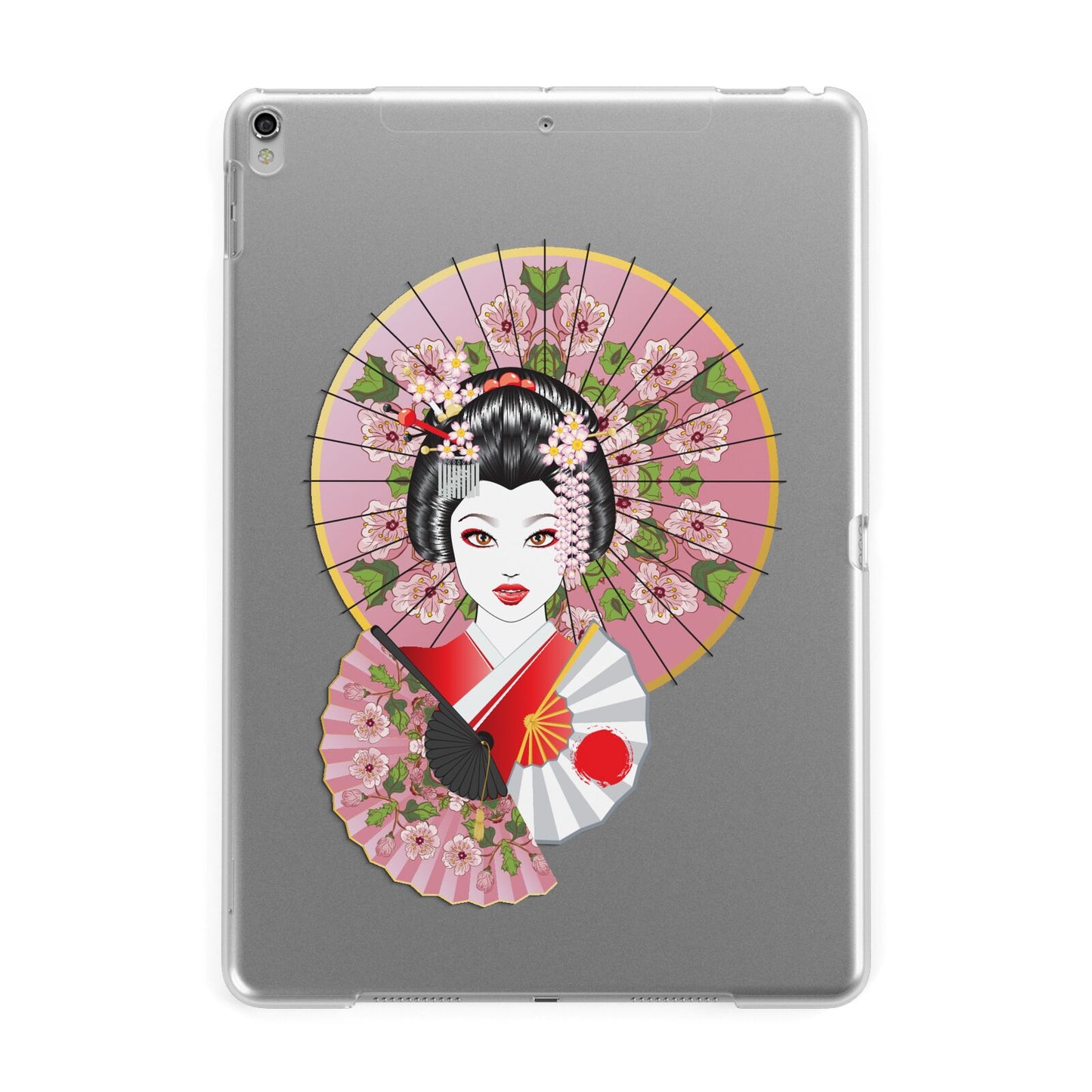 Geisha Girl Apple iPad Silver Case