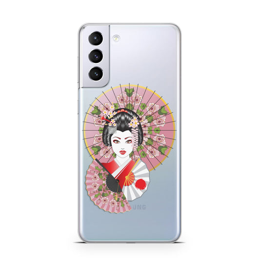 Geisha Girl Samsung S21 Plus Phone Case