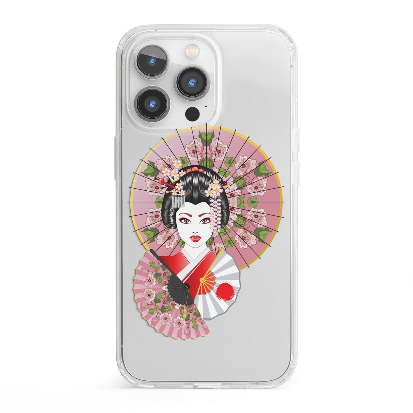 Geisha Girl iPhone 13 Pro Clear Bumper Case