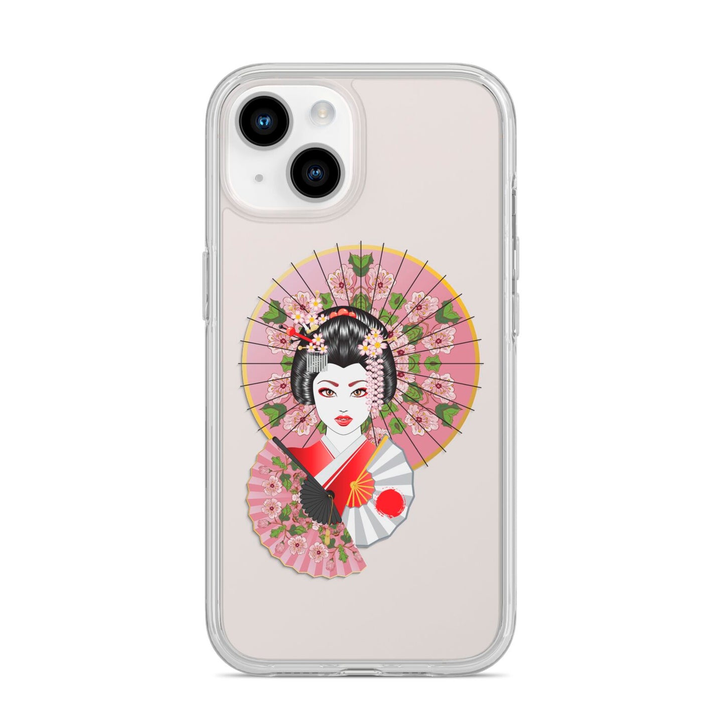 Geisha Girl iPhone 14 Clear Tough Case Starlight