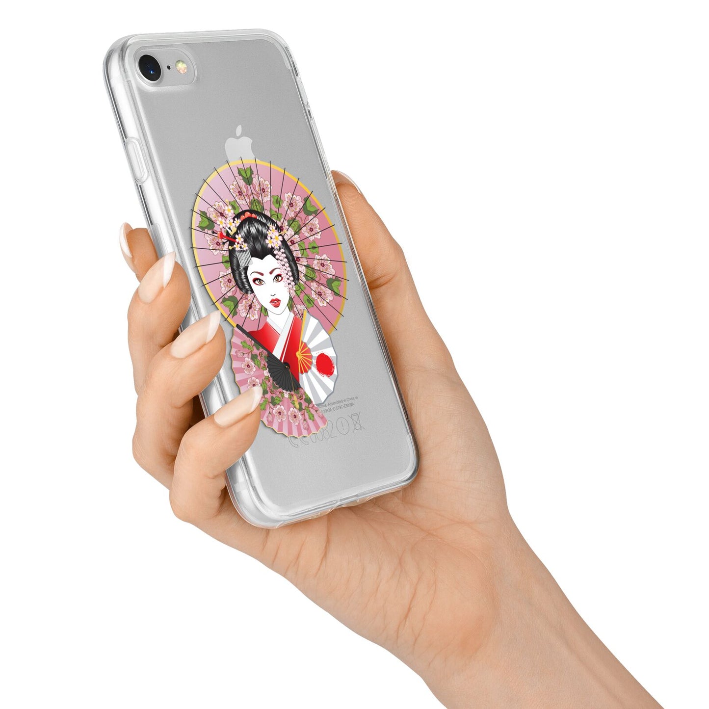 Geisha Girl iPhone 7 Bumper Case on Silver iPhone Alternative Image