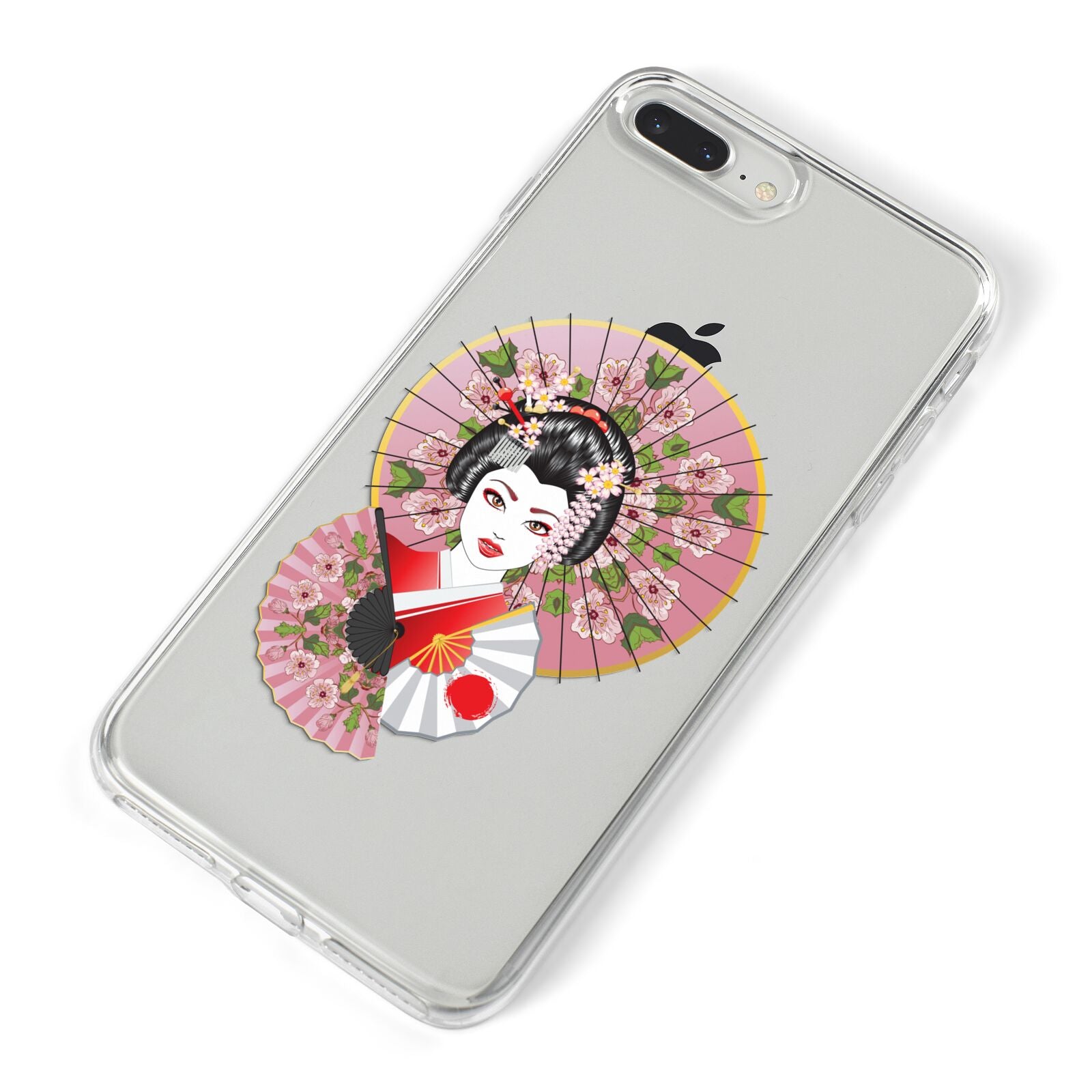 Geisha Girl iPhone 8 Plus Bumper Case on Silver iPhone Alternative Image