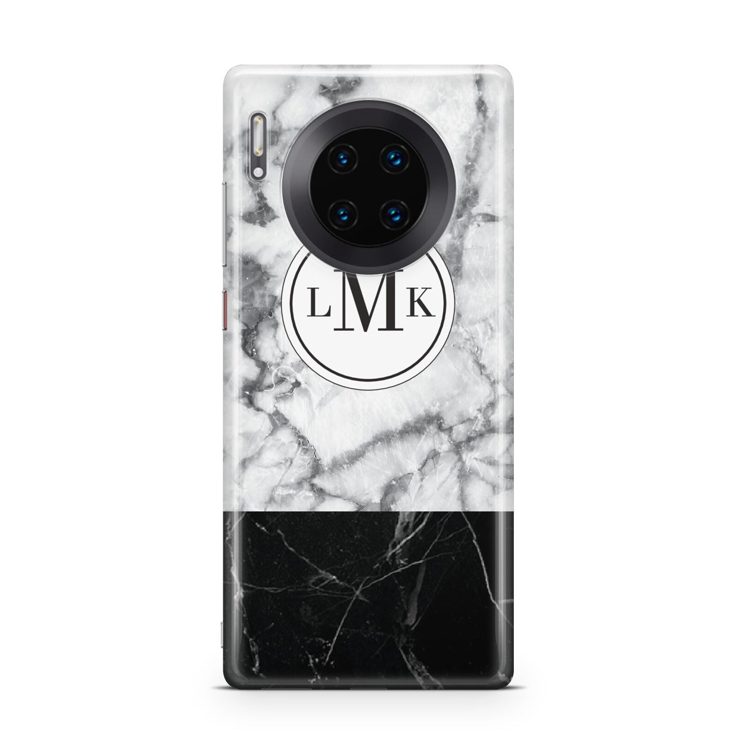 Geometric Marble Initials Personalised Huawei Mate 30 Pro Phone Case