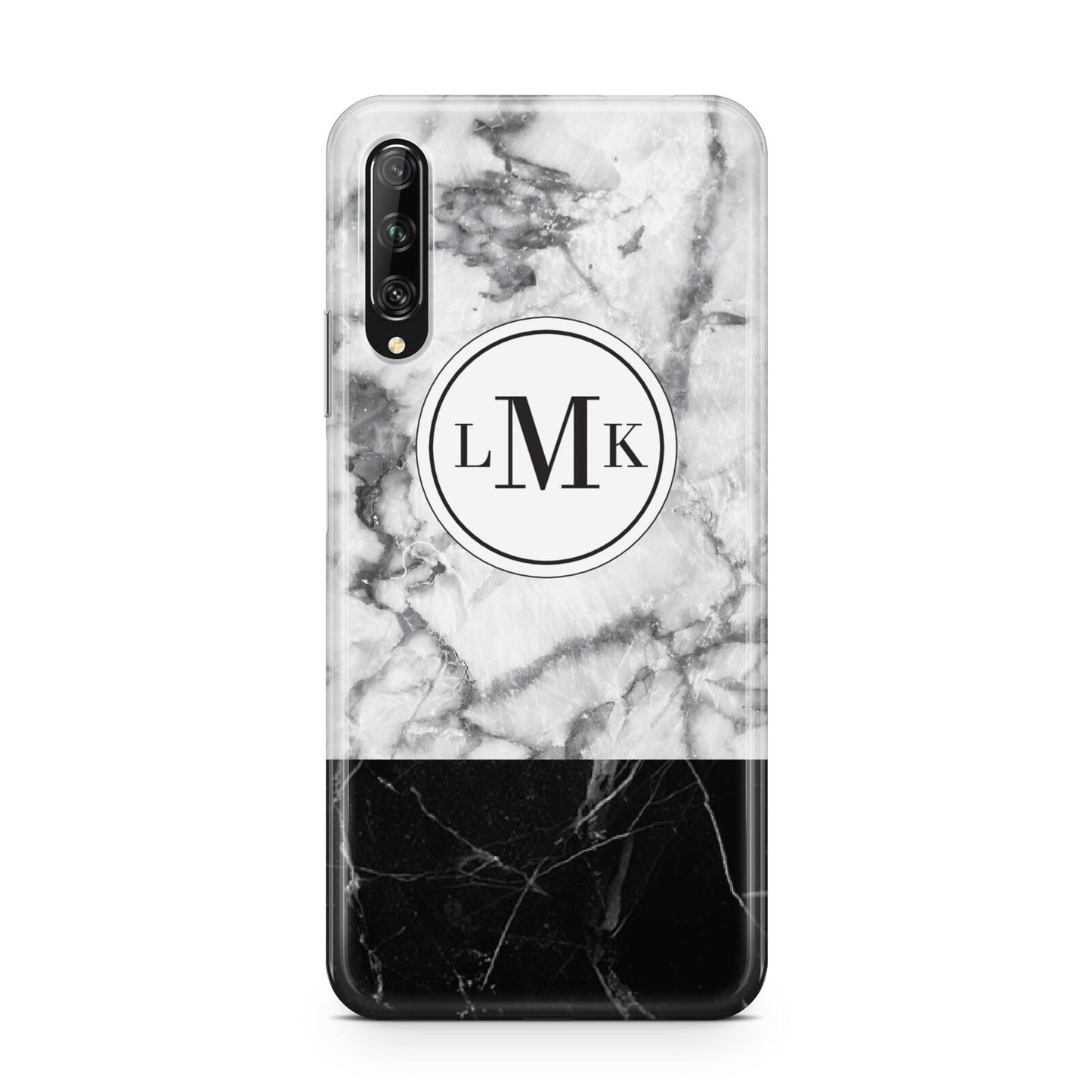 Geometric Marble Initials Personalised Huawei P Smart Pro 2019