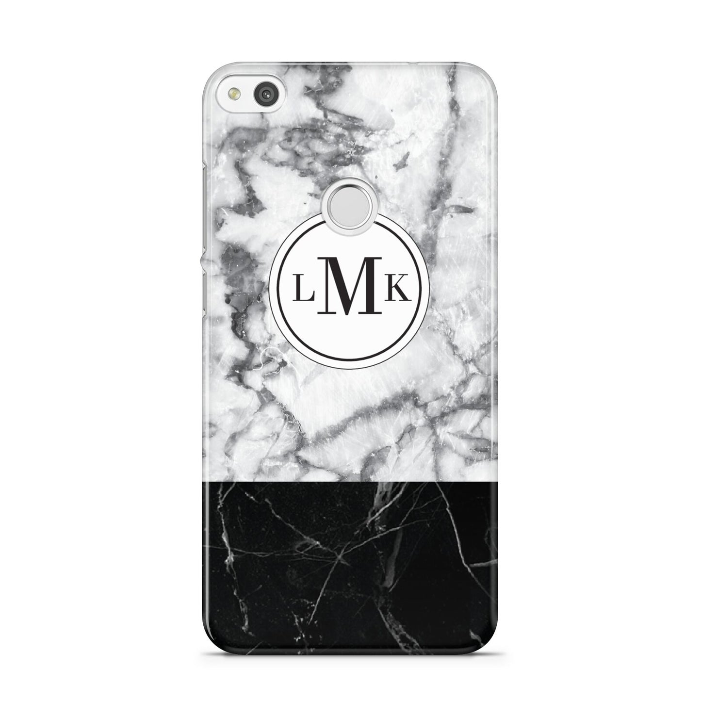 Geometric Marble Initials Personalised Huawei P8 Lite Case