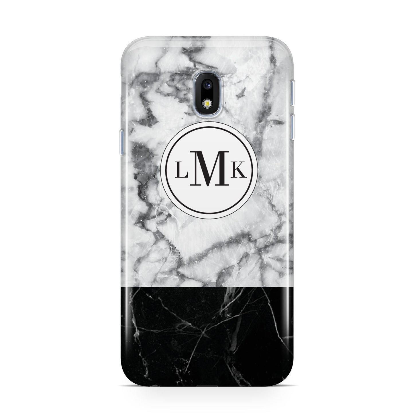 Geometric Marble Initials Personalised Samsung Galaxy J3 2017 Case