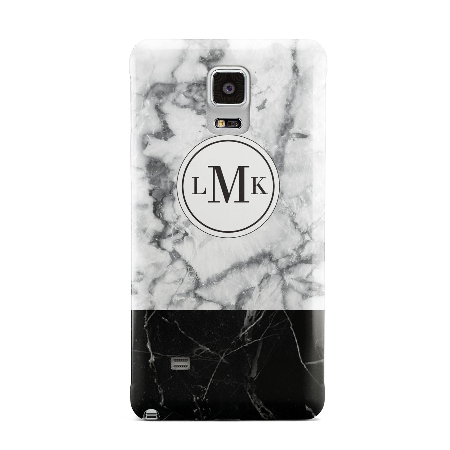 Geometric Marble Initials Personalised Samsung Galaxy Note 4 Case