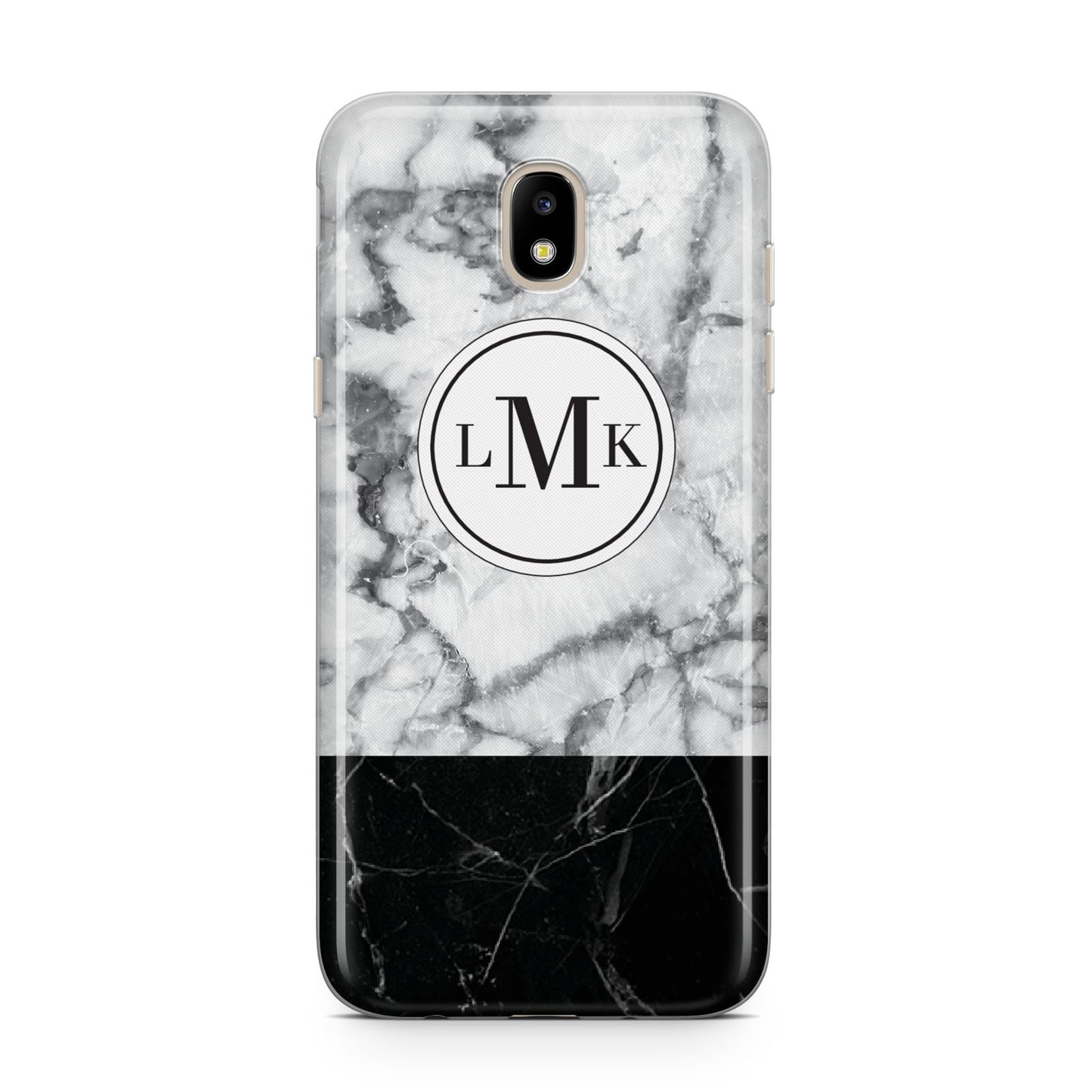 Geometric Marble Initials Personalised Samsung J5 2017 Case