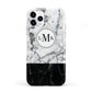 Geometric Marble Initials Personalised iPhone 11 Pro 3D Tough Case