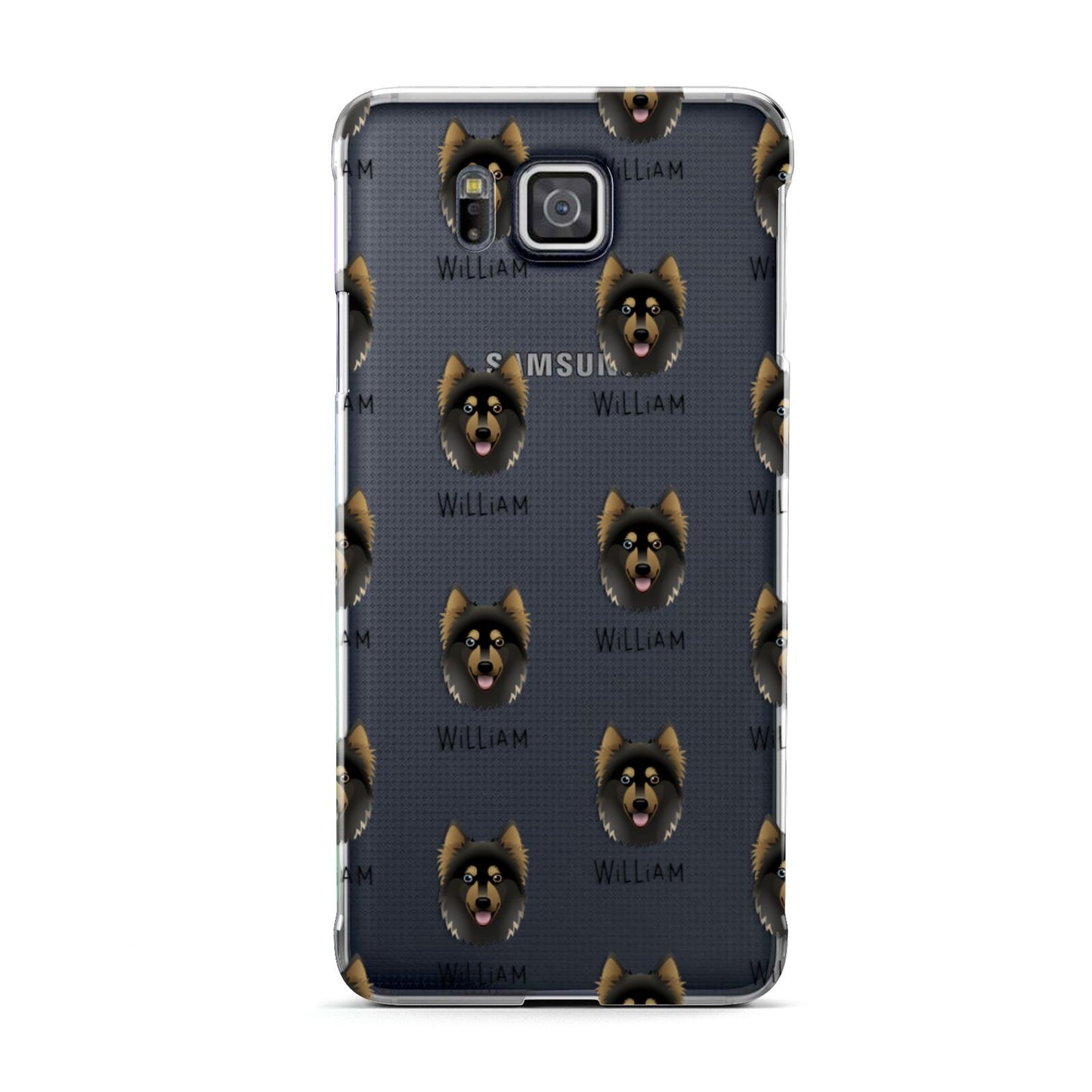 Gerberian Shepsky Icon with Name Samsung Galaxy Alpha Case