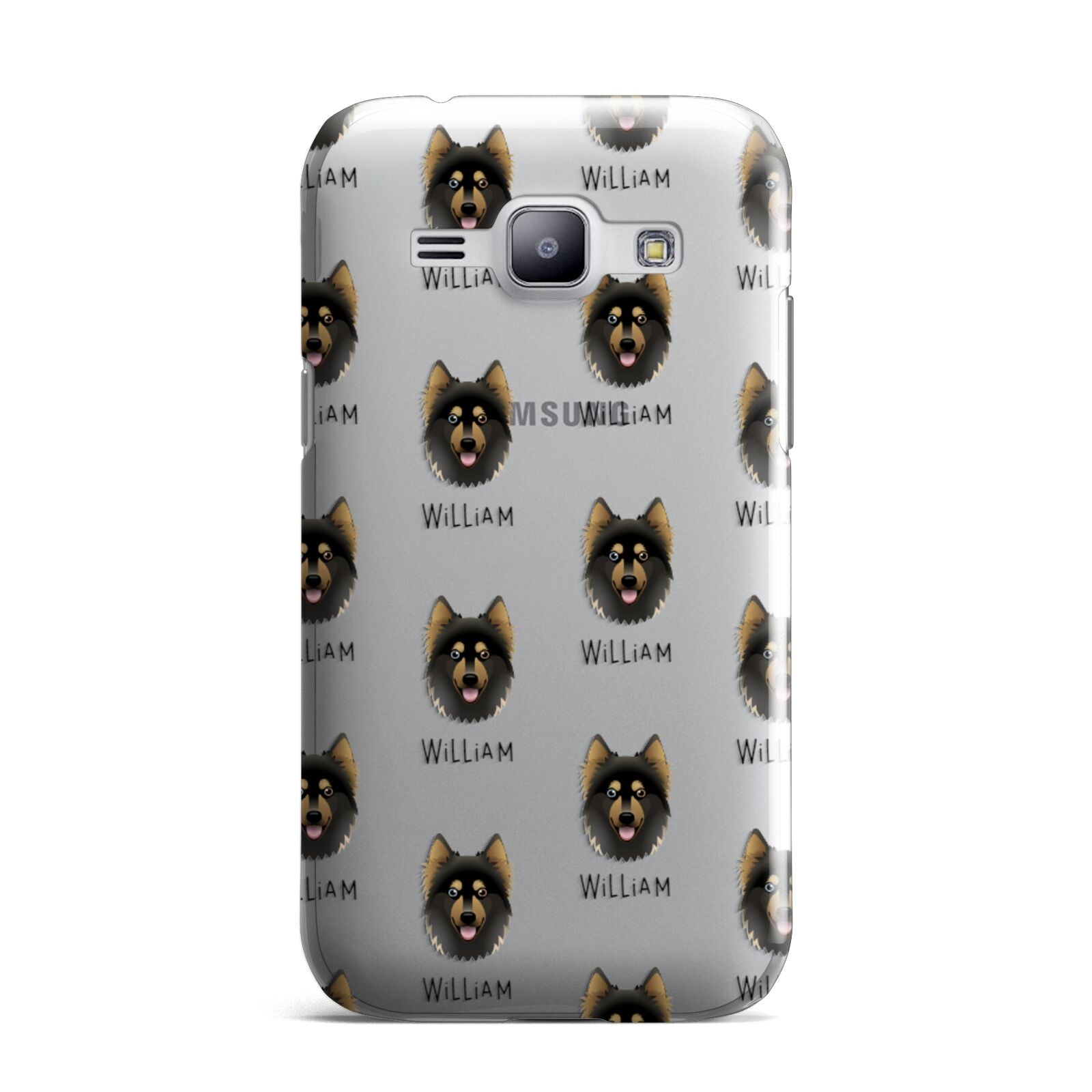 Gerberian Shepsky Icon with Name Samsung Galaxy J1 2015 Case