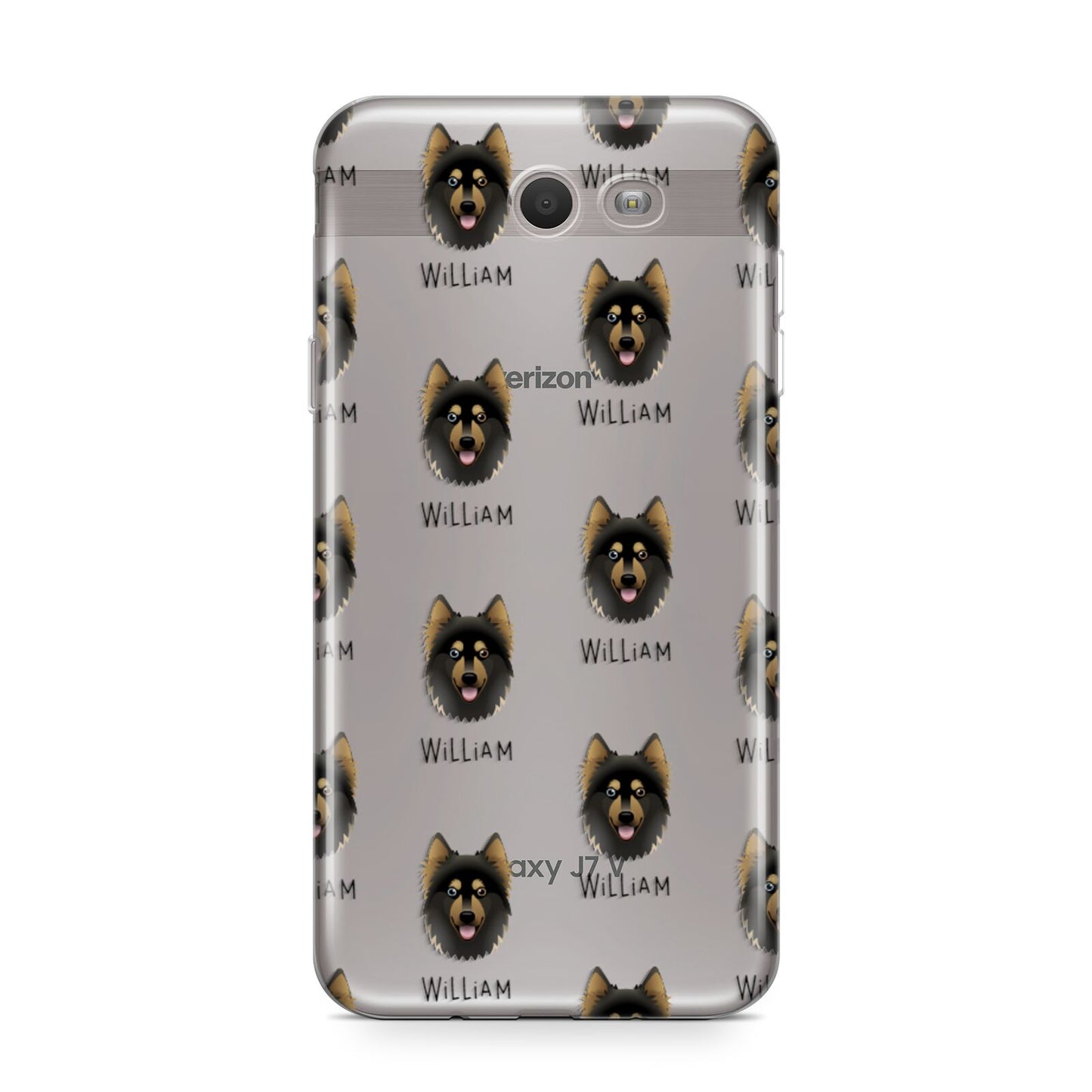 Gerberian Shepsky Icon with Name Samsung Galaxy J7 2017 Case