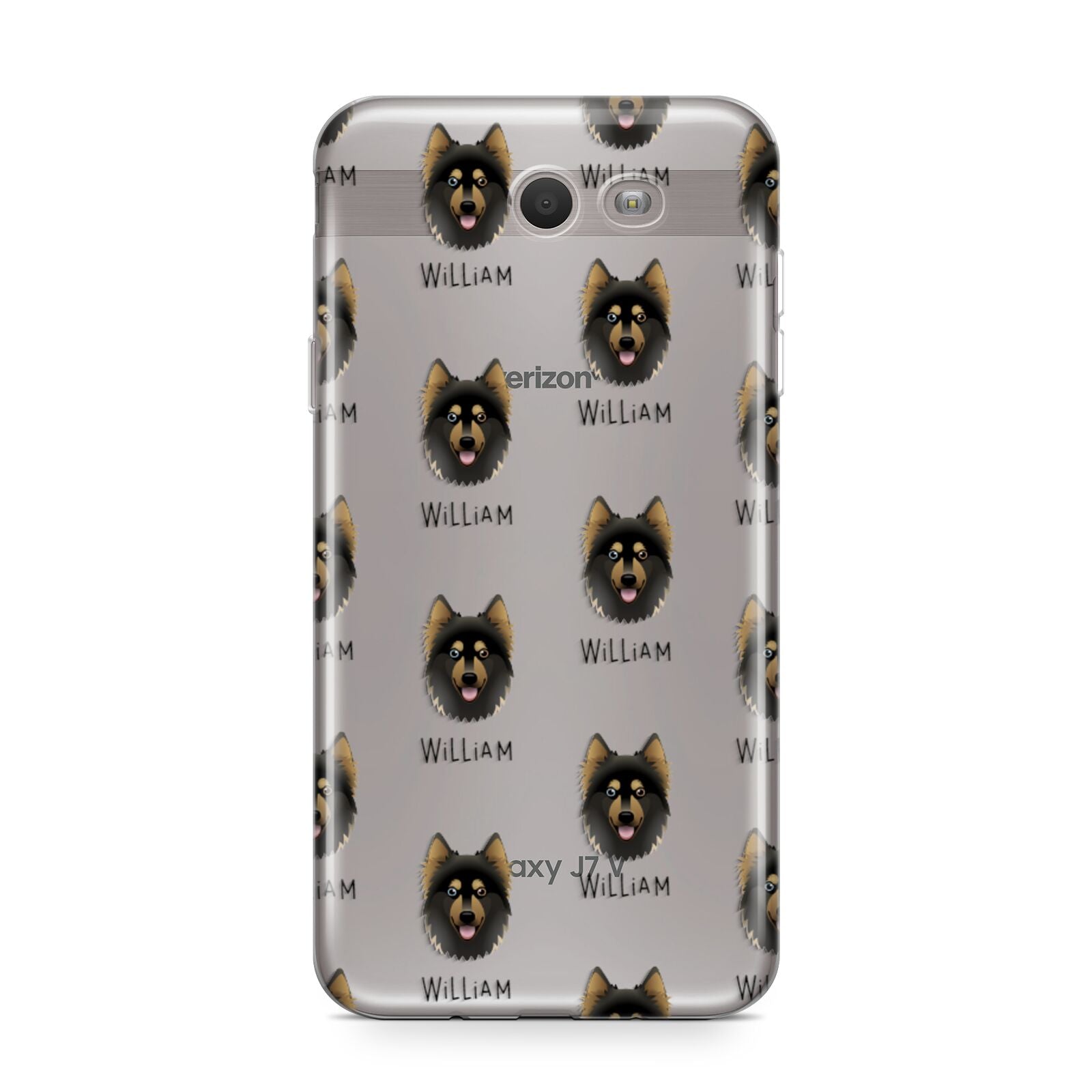 Gerberian Shepsky Icon with Name Samsung Galaxy J7 2017 Case