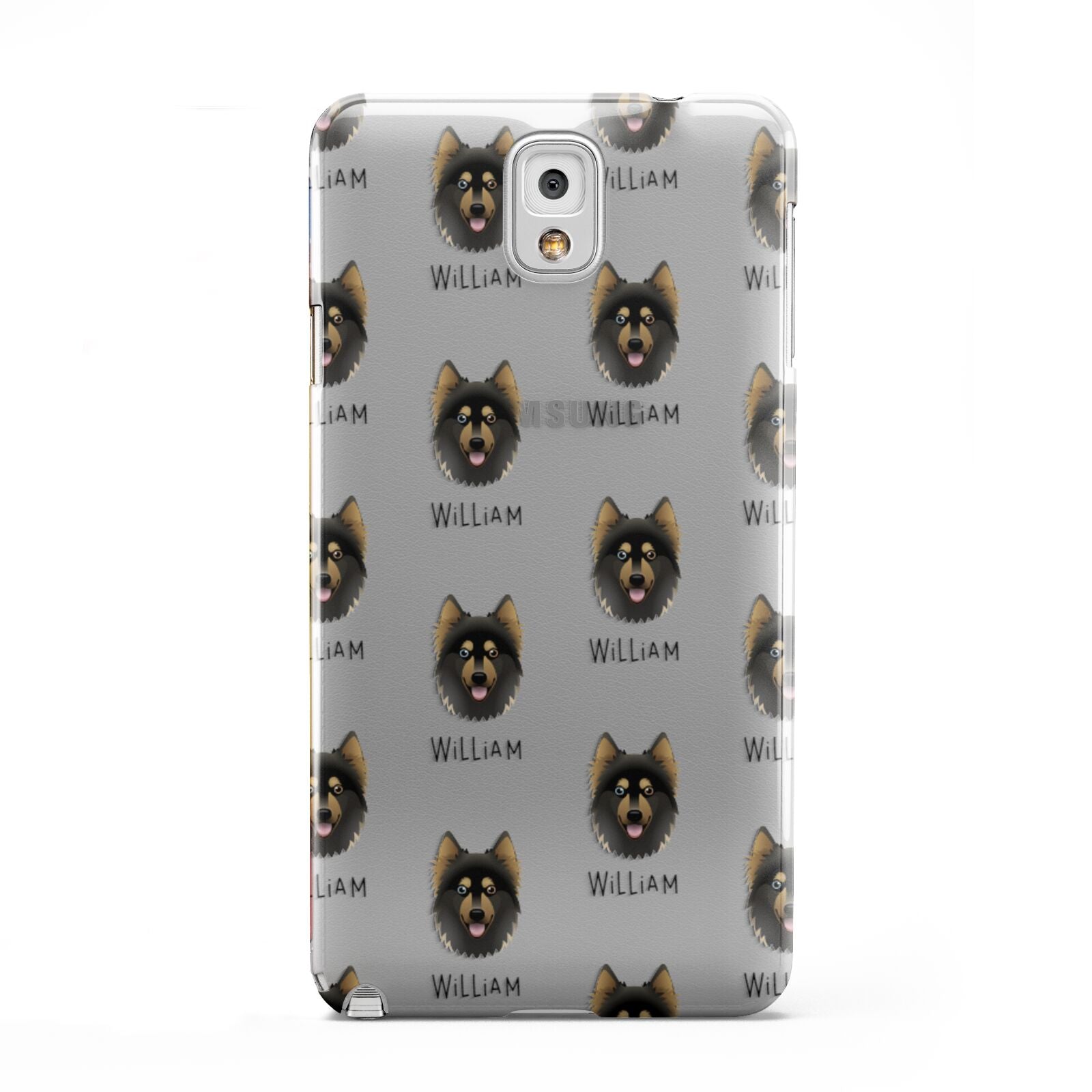 Gerberian Shepsky Icon with Name Samsung Galaxy Note 3 Case