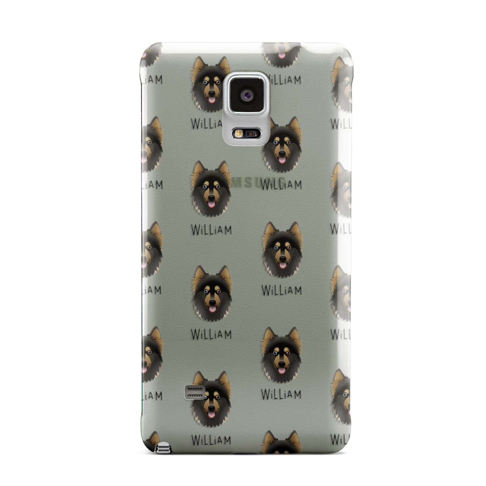 Gerberian Shepsky Icon with Name Samsung Galaxy Note 4 Case