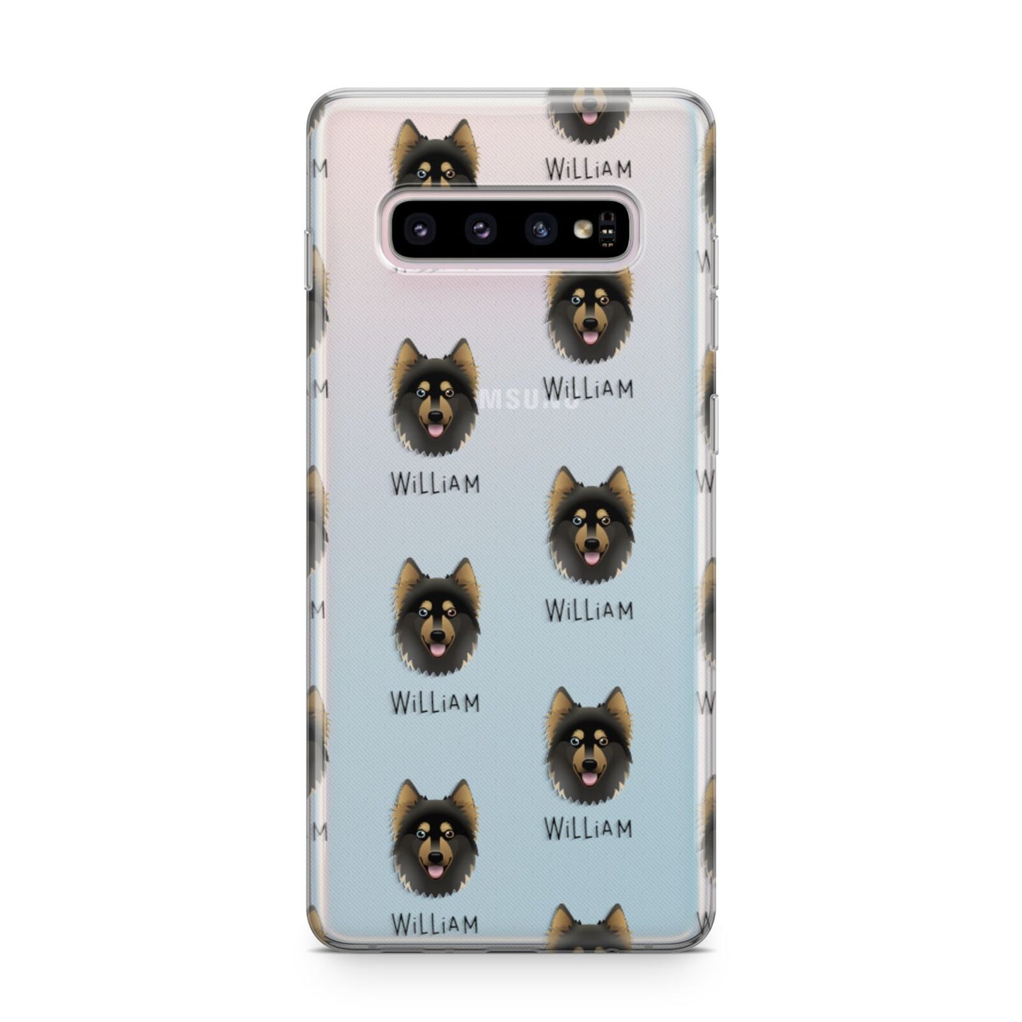 Gerberian Shepsky Icon with Name Samsung Galaxy S10 Plus Case