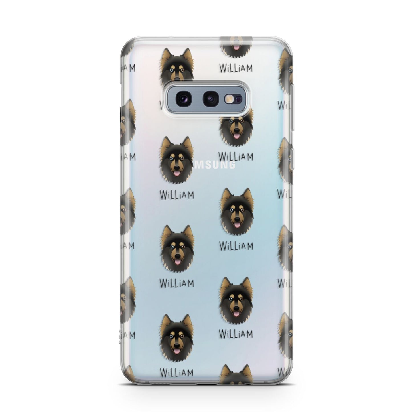 Gerberian Shepsky Icon with Name Samsung Galaxy S10E Case