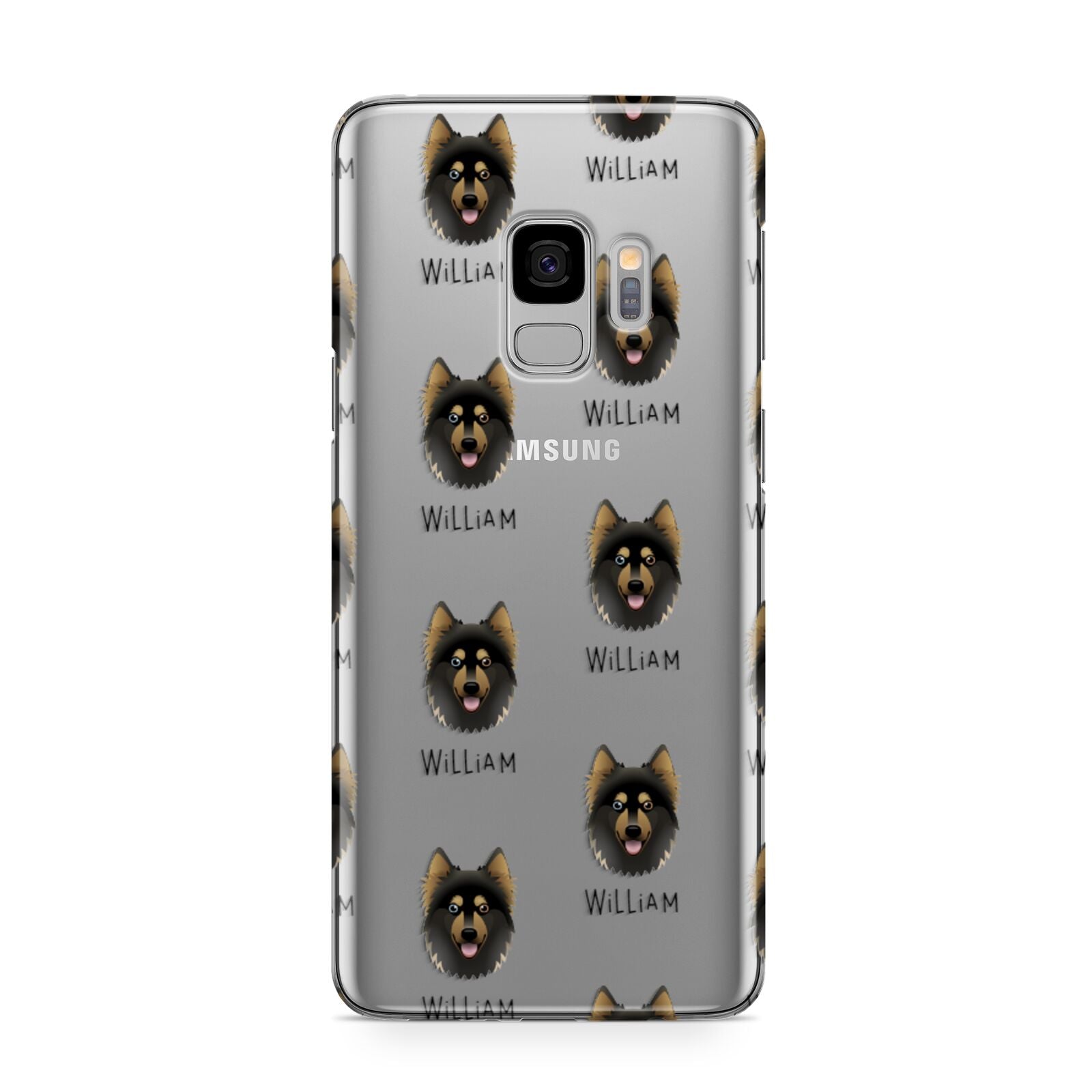 Gerberian Shepsky Icon with Name Samsung Galaxy S9 Case