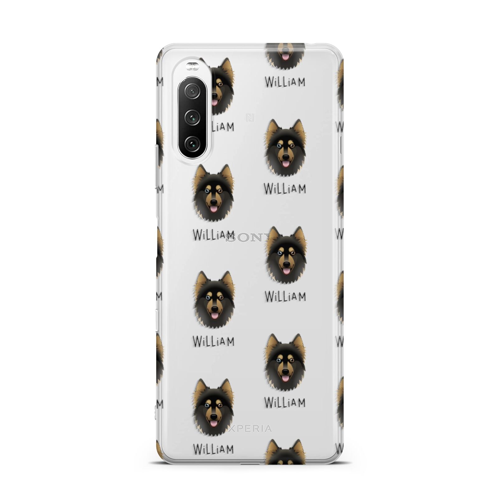 Gerberian Shepsky Icon with Name Sony Xperia 10 III Case