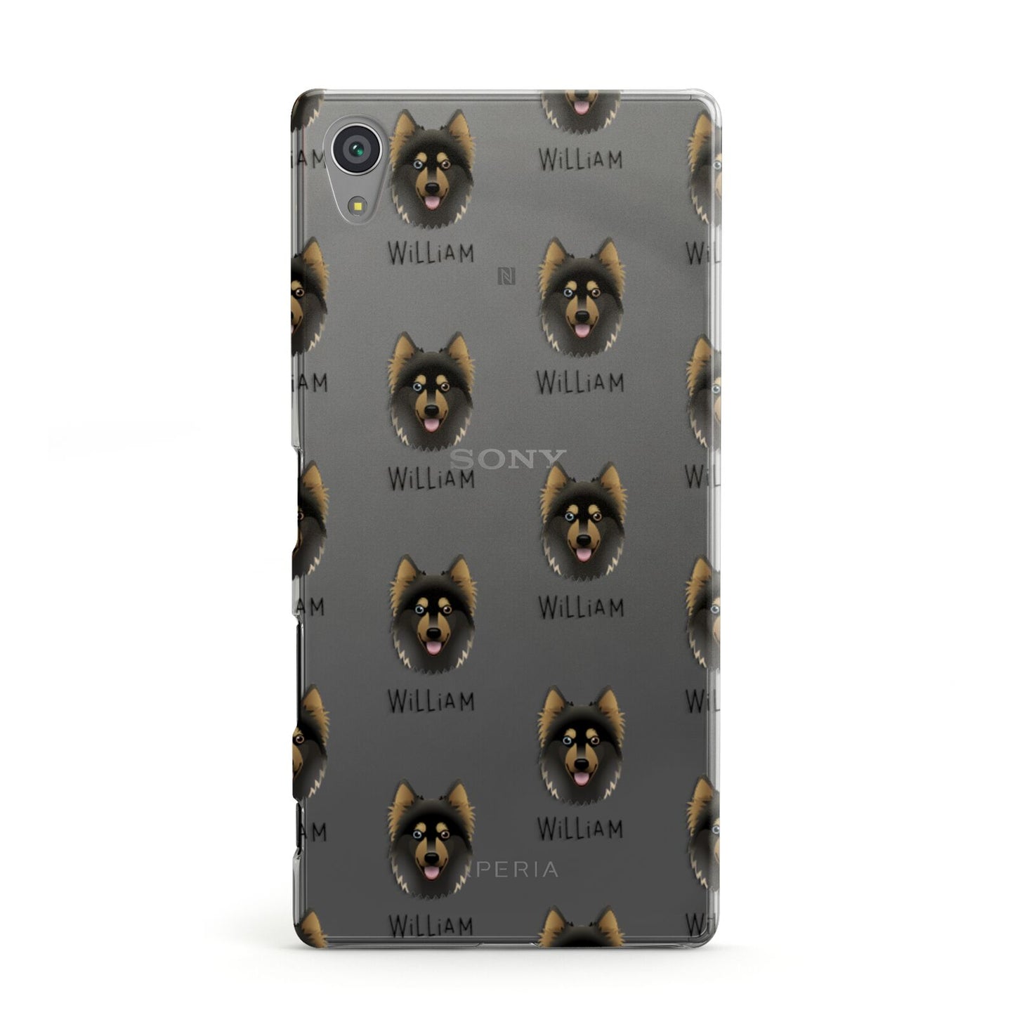 Gerberian Shepsky Icon with Name Sony Xperia Case