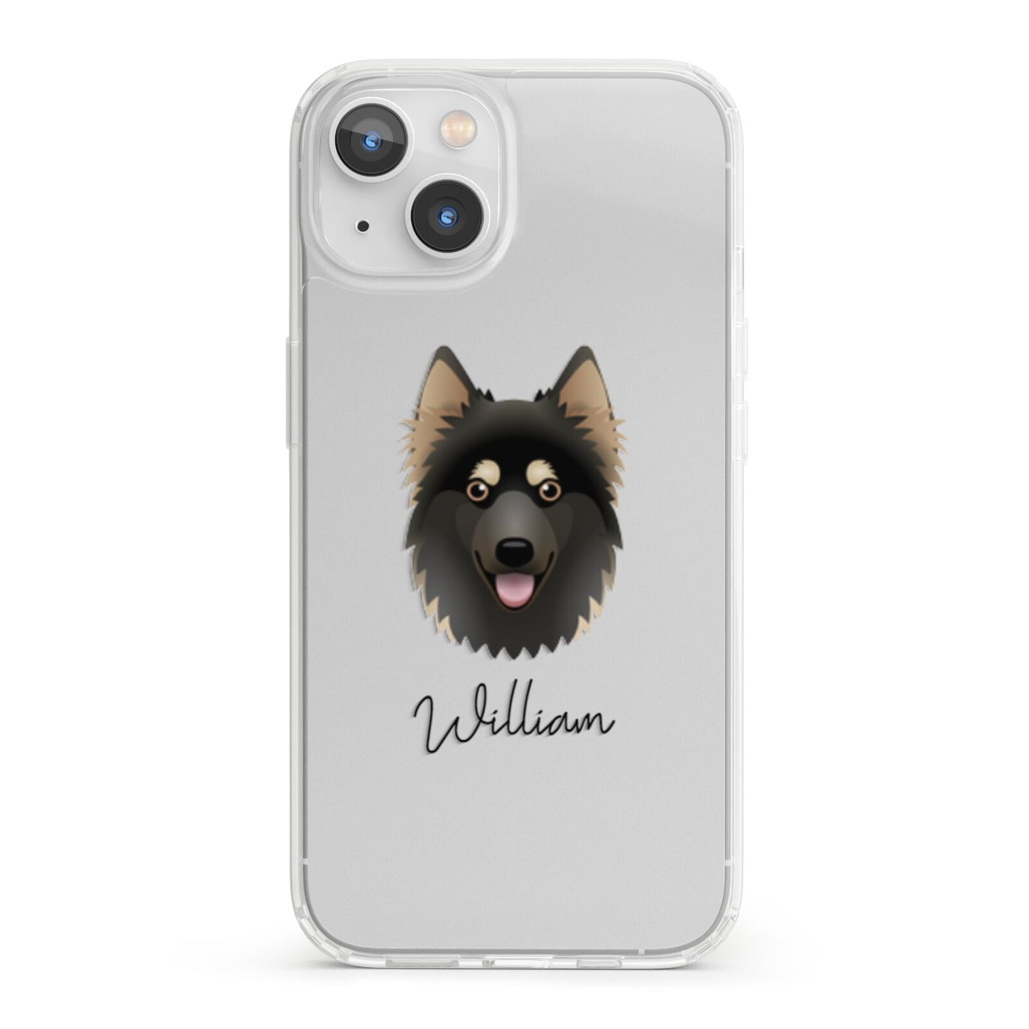 Gerberian Shepsky Personalised iPhone 13 Clear Bumper Case